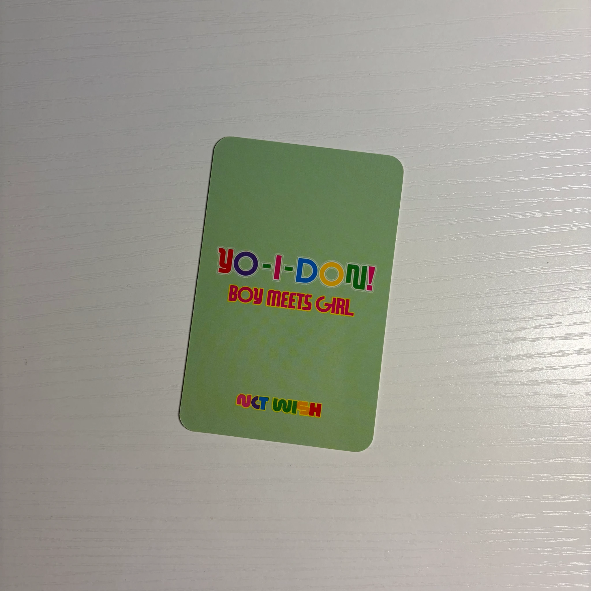 NCT WISH Sion NCT WISH - Sion - YO-I-DON! / BOY MEETS GIRL Album B version mumo pob (pre-order benefit) listing photo 2