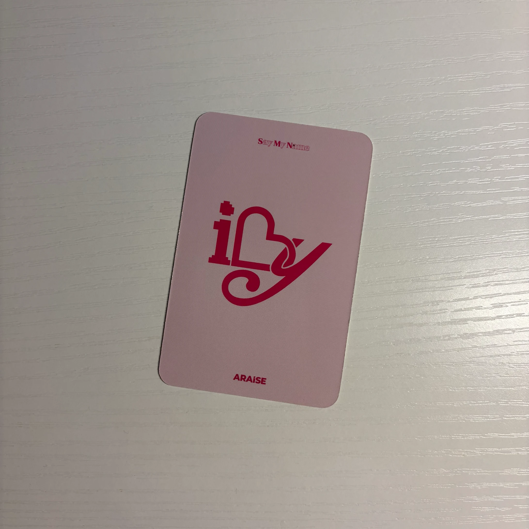 SAY MY NAME Junhwi SAY MY NAME - iLY Album araise lucky draw listing photo 2