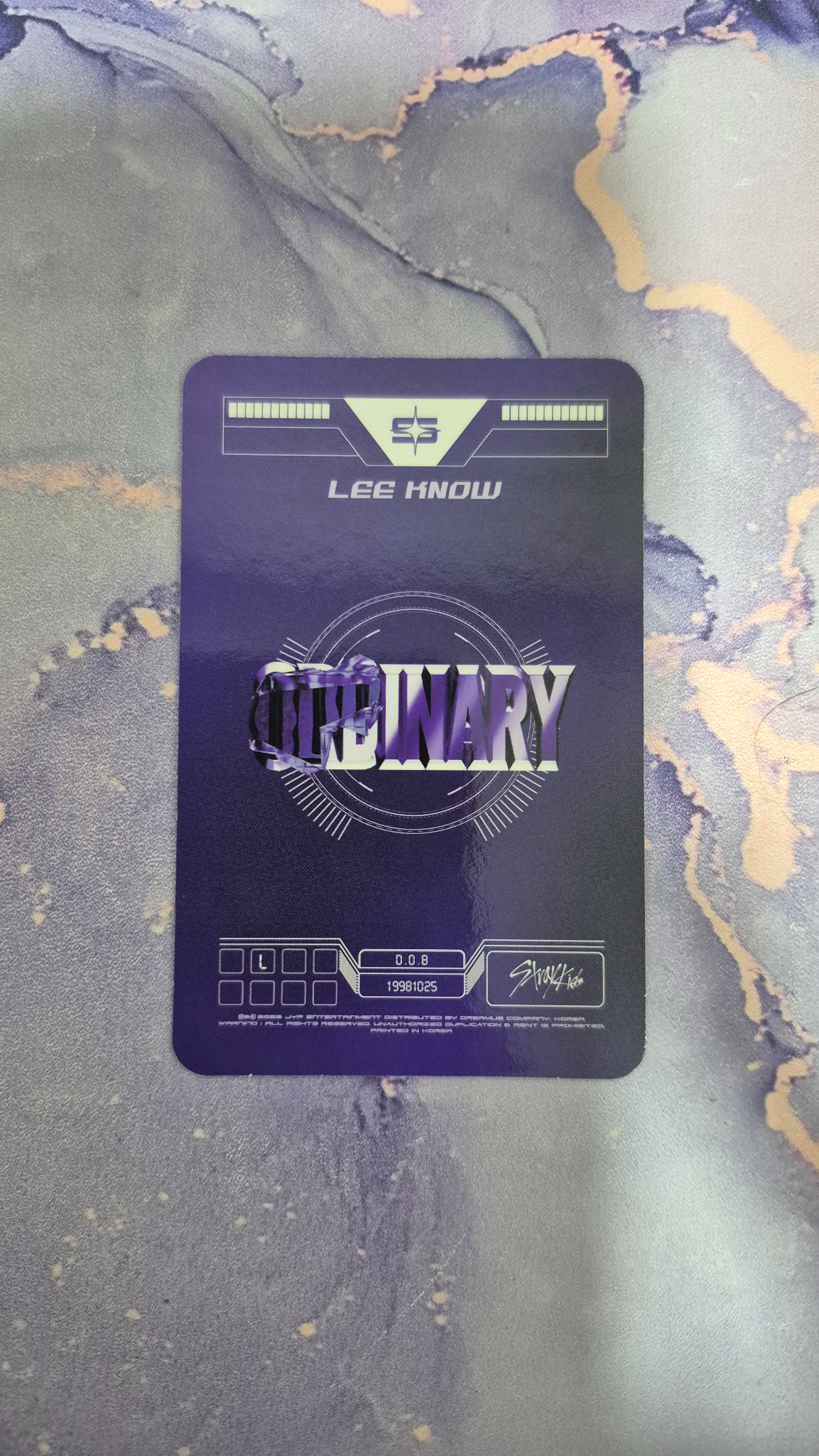 Stray Kids Lee Know Stray Kids - Lee Know - Oddinary Album album photocard jewel case version listing photo 2