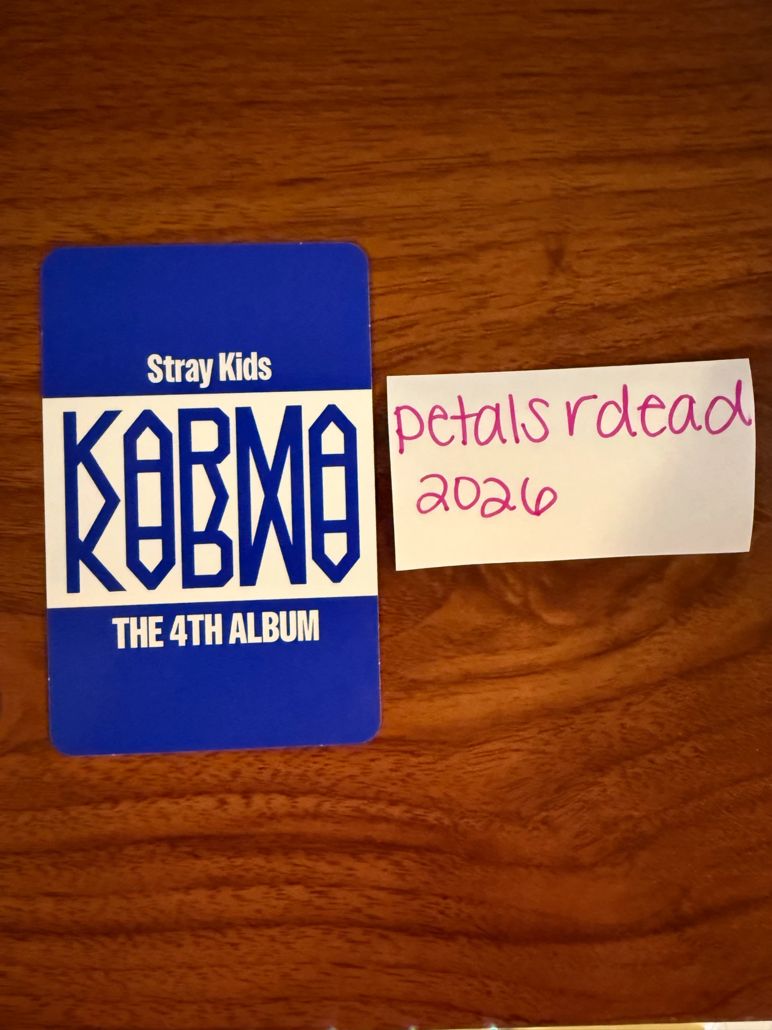 Stray Kids Hyunjin Stray Kids - Hyunjin - KARMA Album album photocard accordion version listing photo 2