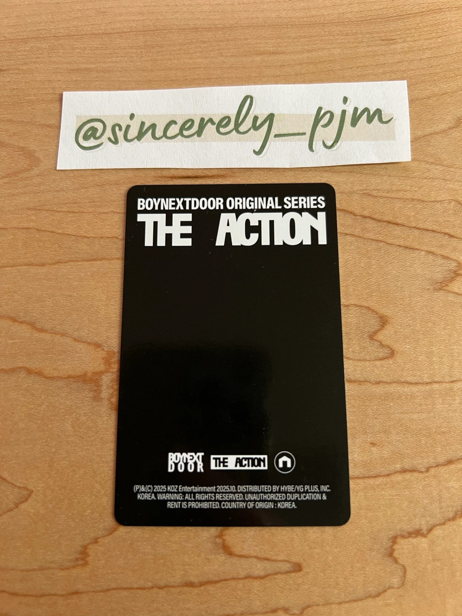 BOYNEXTDOOR Woonhak BOYNEXTDOOR - Woonhak - The Action Album general market frame version listing photo 2