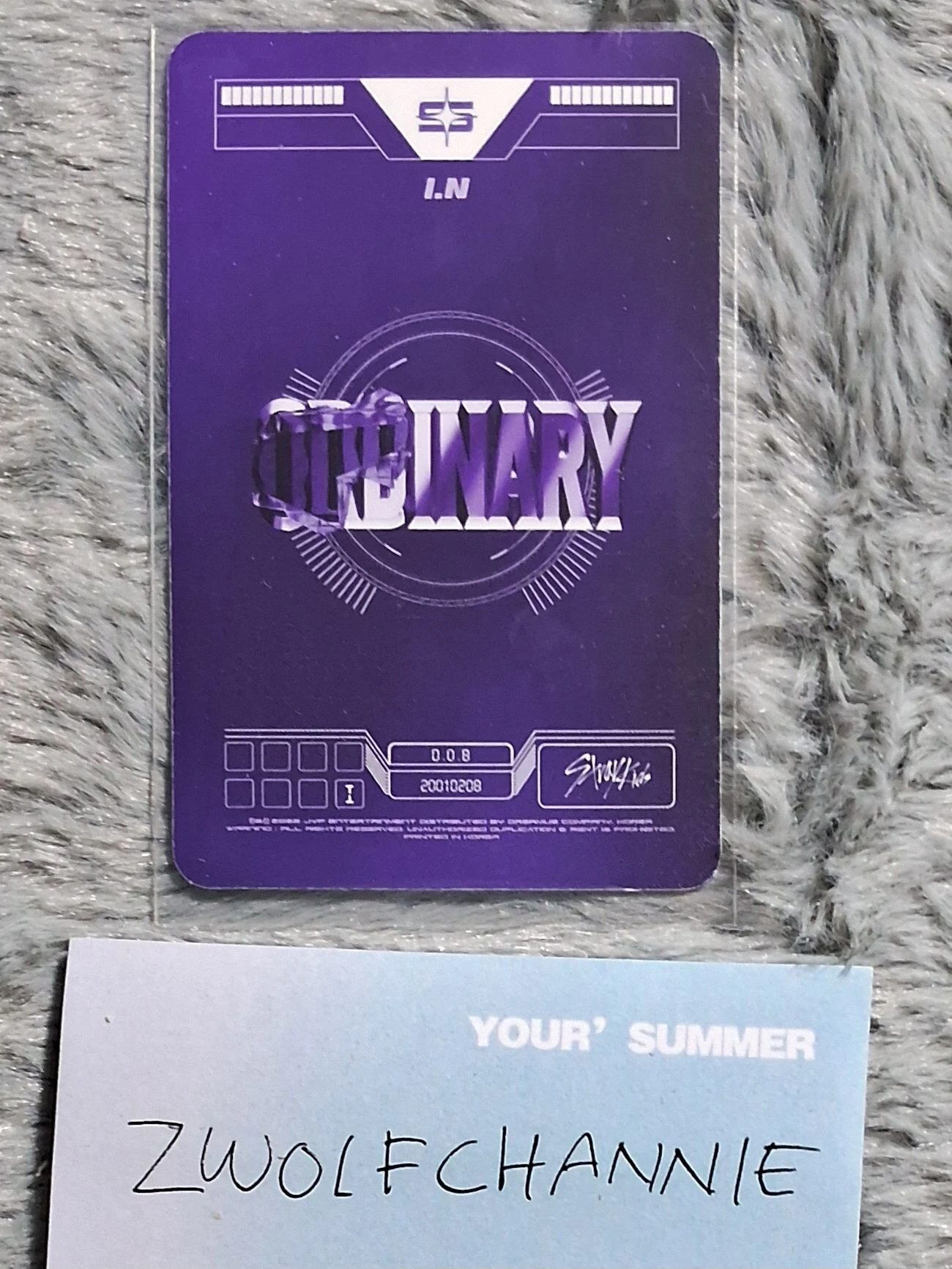 Stray Kids I.N Stray Kids - I.N - Oddinary Album album photocard jewel case version bad image - replace listing photo 2
