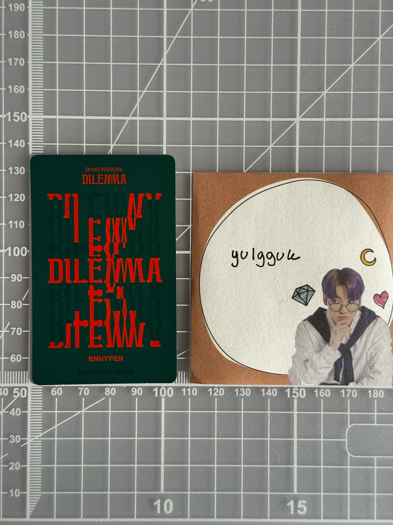 ENHYPEN Sunoo ENHYPEN - Sunoo - DIMENSION: DILEMMA Album pob (pre-order benefit) weverse global shop (wvg) listing photo 2