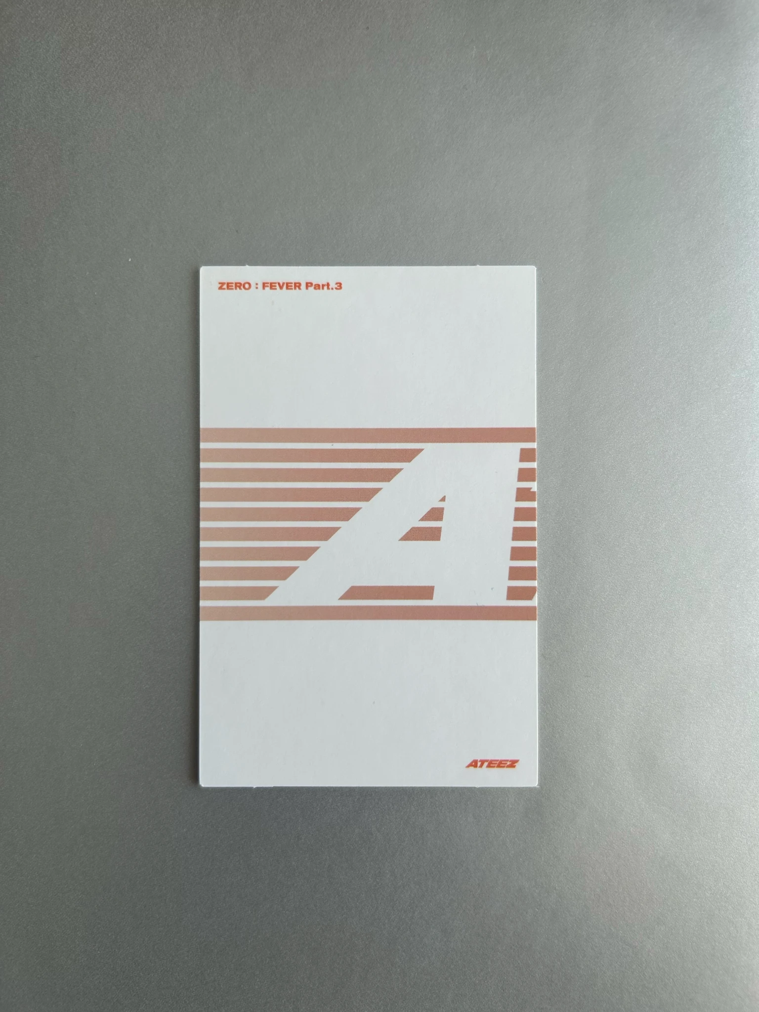 ATEEZ Hongjoong ATEEZ - Hongjoong - ZERO : FEVER Part.3 Album album photocard diary version limited version listing photo 2