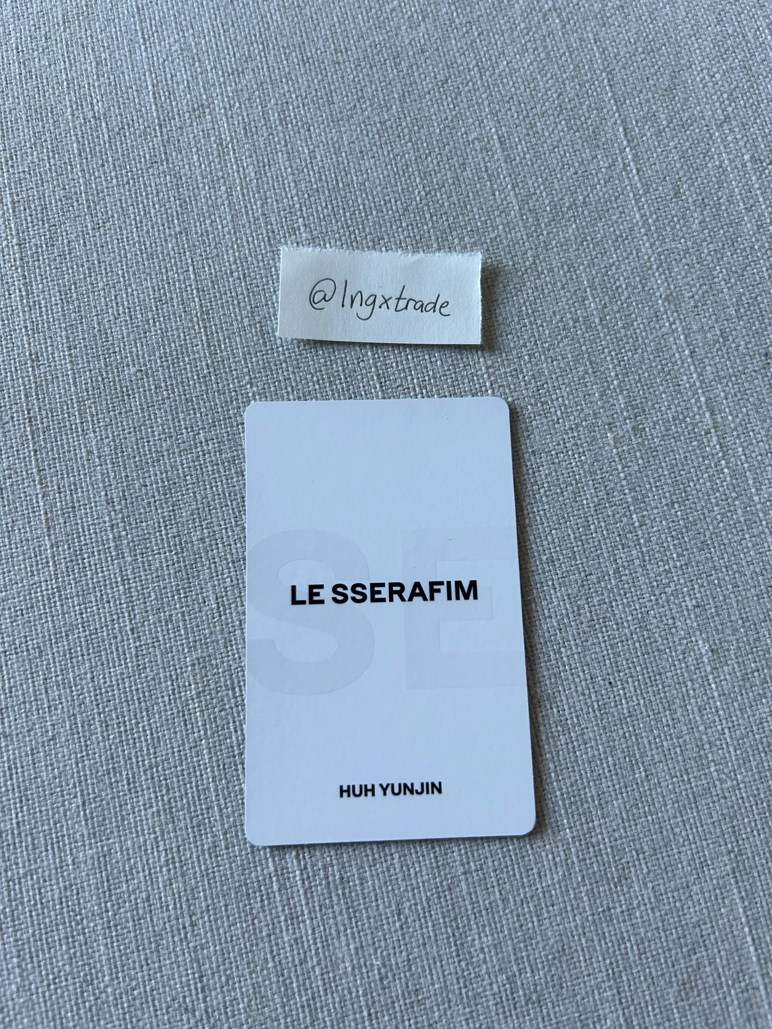 LE SSERAFIM Huh Yunjin LE SSERAFIM - Huh Yunjin - FEARLESS Album album photocard blue chypre version listing photo 2