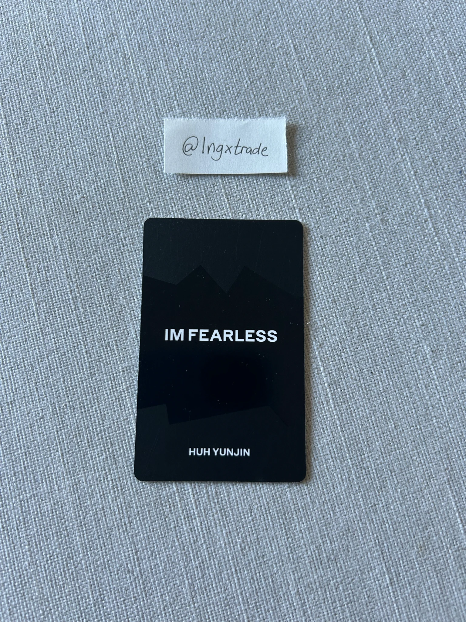 LE SSERAFIM Huh Yunjin LE SSERAFIM - Huh Yunjin - FEARLESS Album album photocard black petrol version listing photo 2