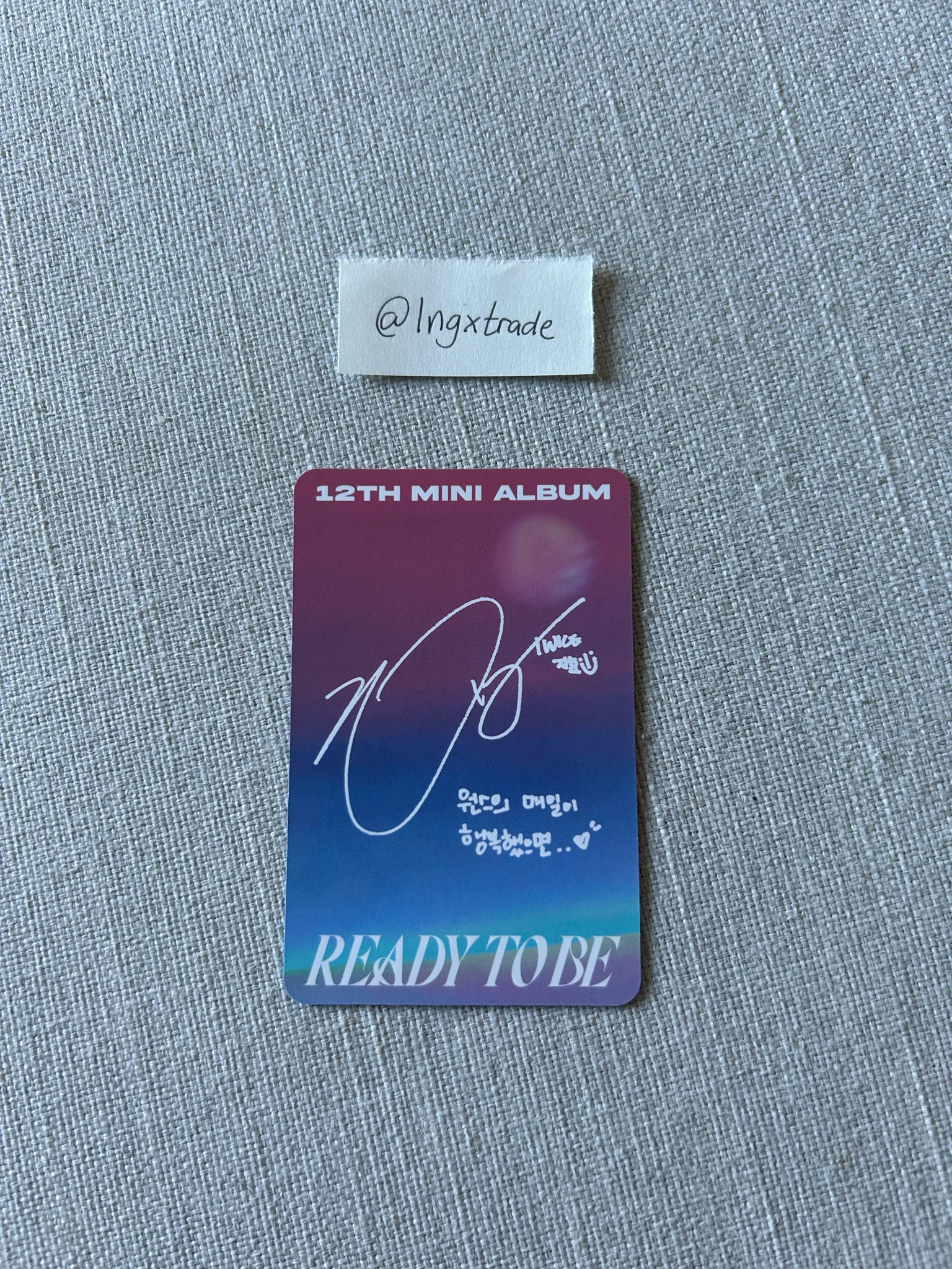 TWICE Jihyo TWICE-Jihyo-Album-READY TO BE listing photo 2