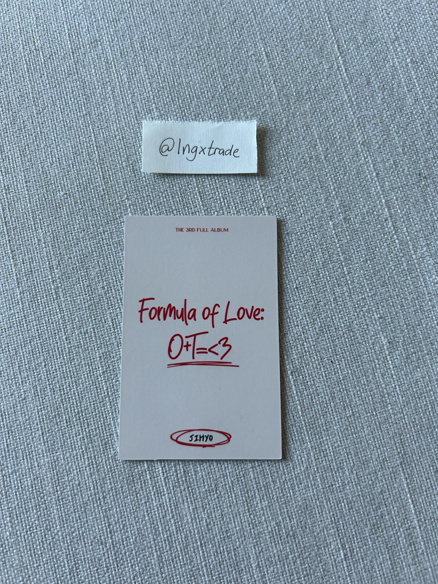 TWICE Jihyo TWICE-Jihyo-Album-Formula of Love: O+T=<3 listing photo 2