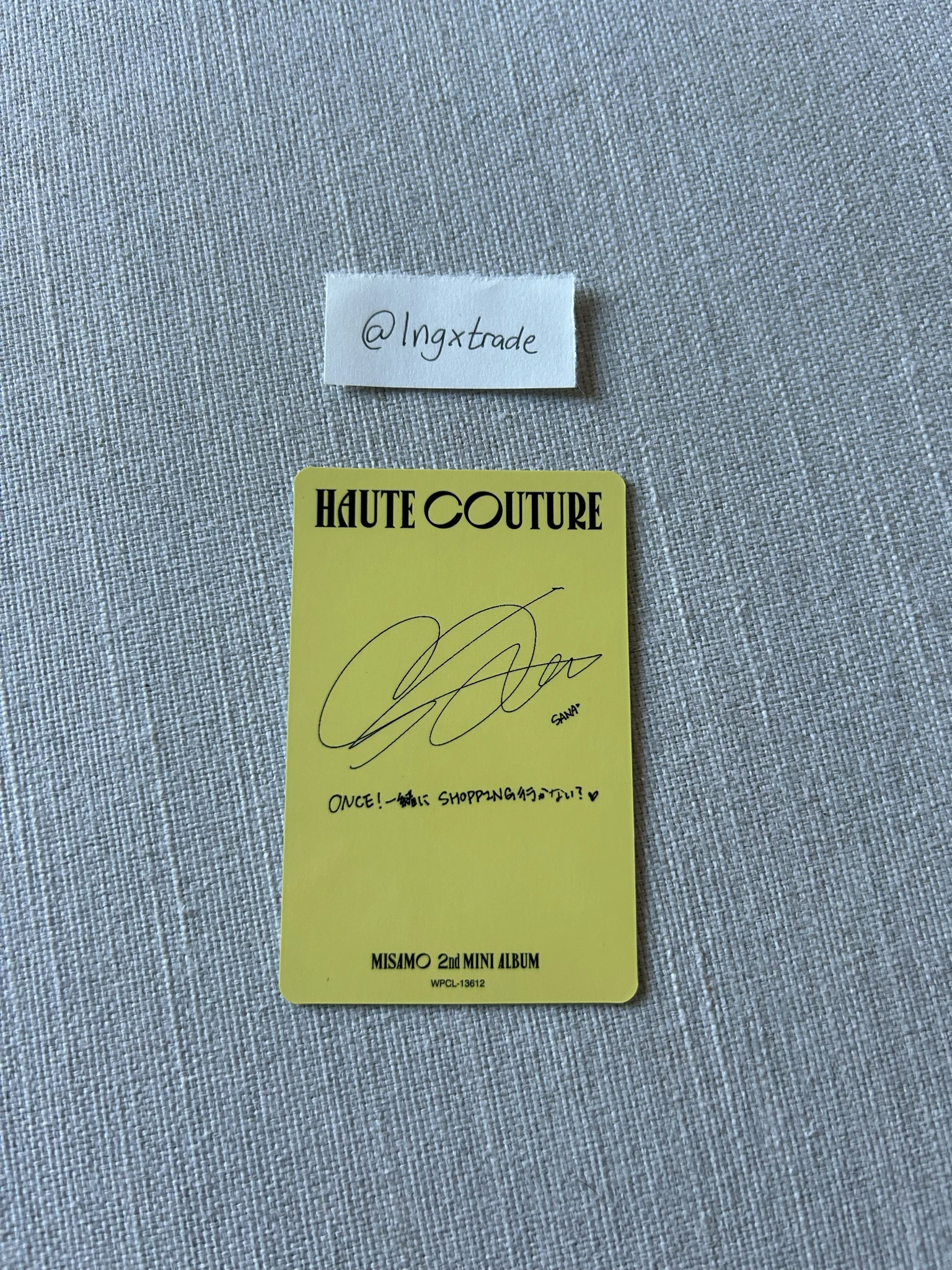 TWICE Sana TWICE - Sana - HAUTE COUTURE Album album photocard solo jacket version solo version listing photo 2