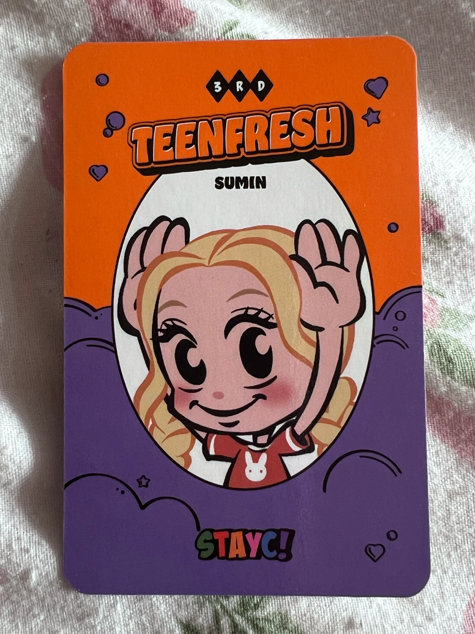 STAYC Sumin STAYC - Sumin - TEENFRESH Album album photocard US exclusive listing photo 2