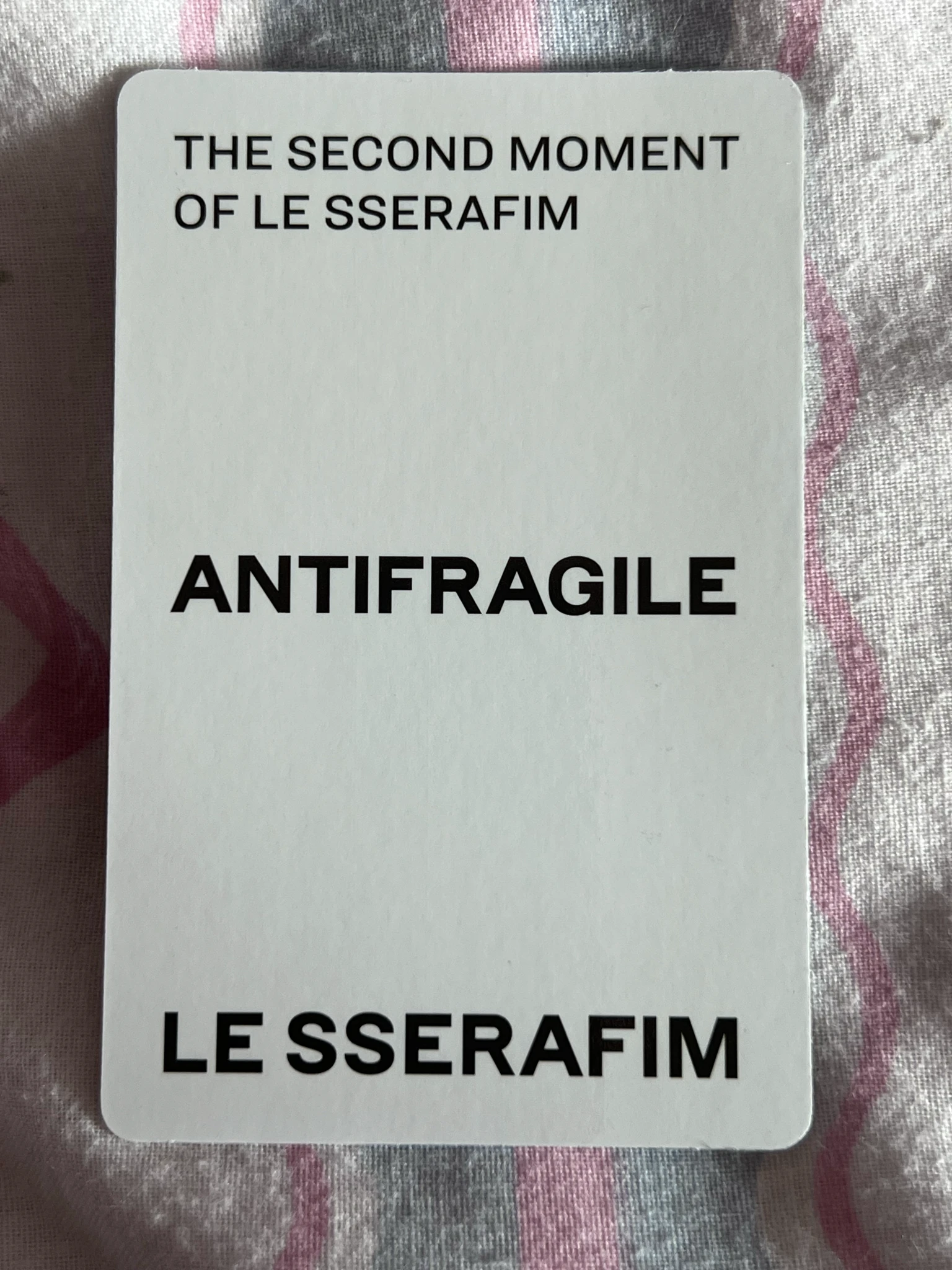 LE SSERAFIM Kazuha LE SSERAFIM - Kazuha - ANTIFRAGILE Album album photocard compact version sapphire version listing photo 2