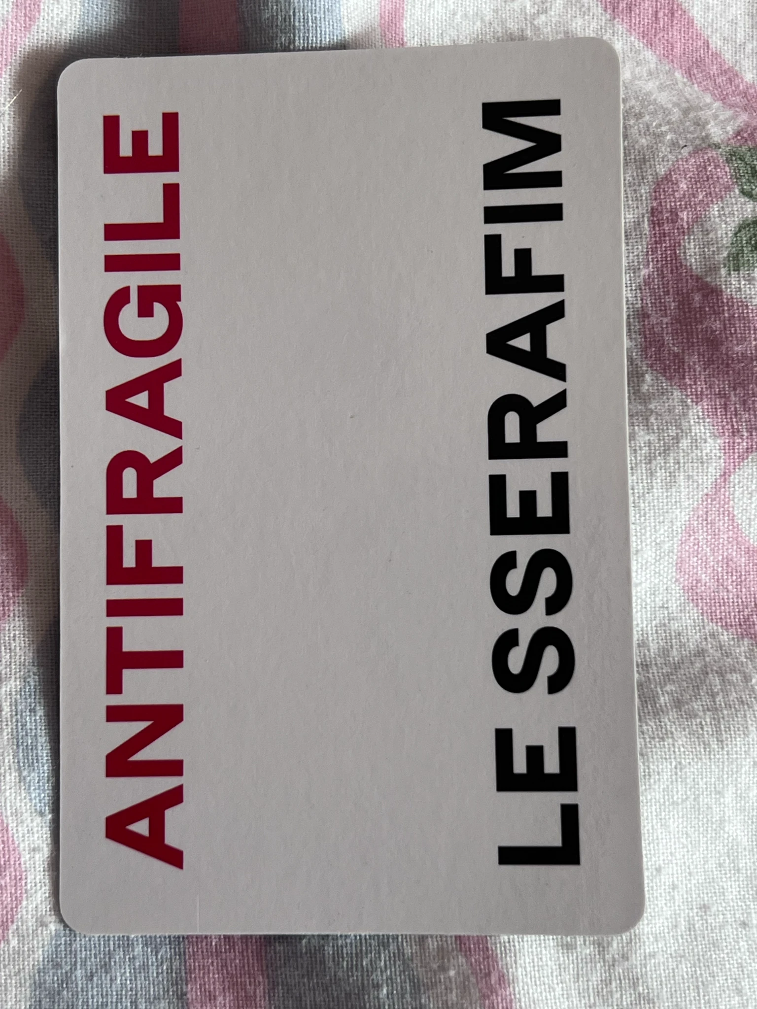 LE SSERAFIM LE SSERAFIM - Kazuha & Kim Chaewon - ANTIFRAGILE Album compact ver. listing photo 2