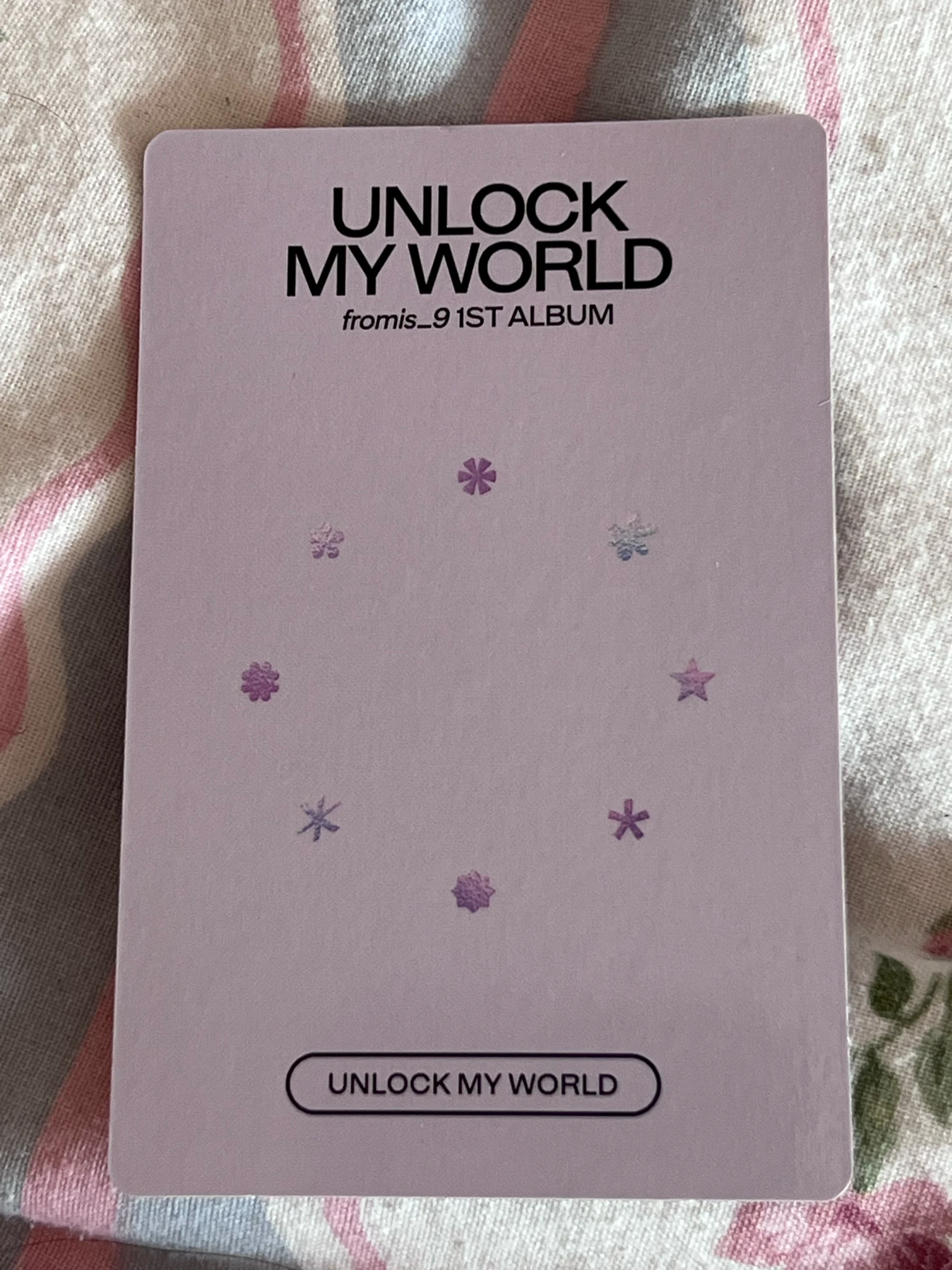 fromis_9 Chaeyoung fromis_9 - Chaeyoung - Unlock My World Album album photocard compact version listing photo 2