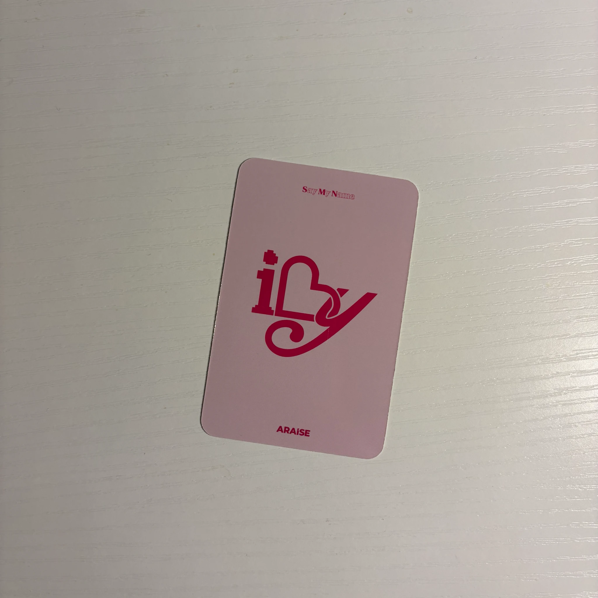 SAY MY NAME Soha SAY MY NAME - iLY Album araise lucky draw listing photo 2