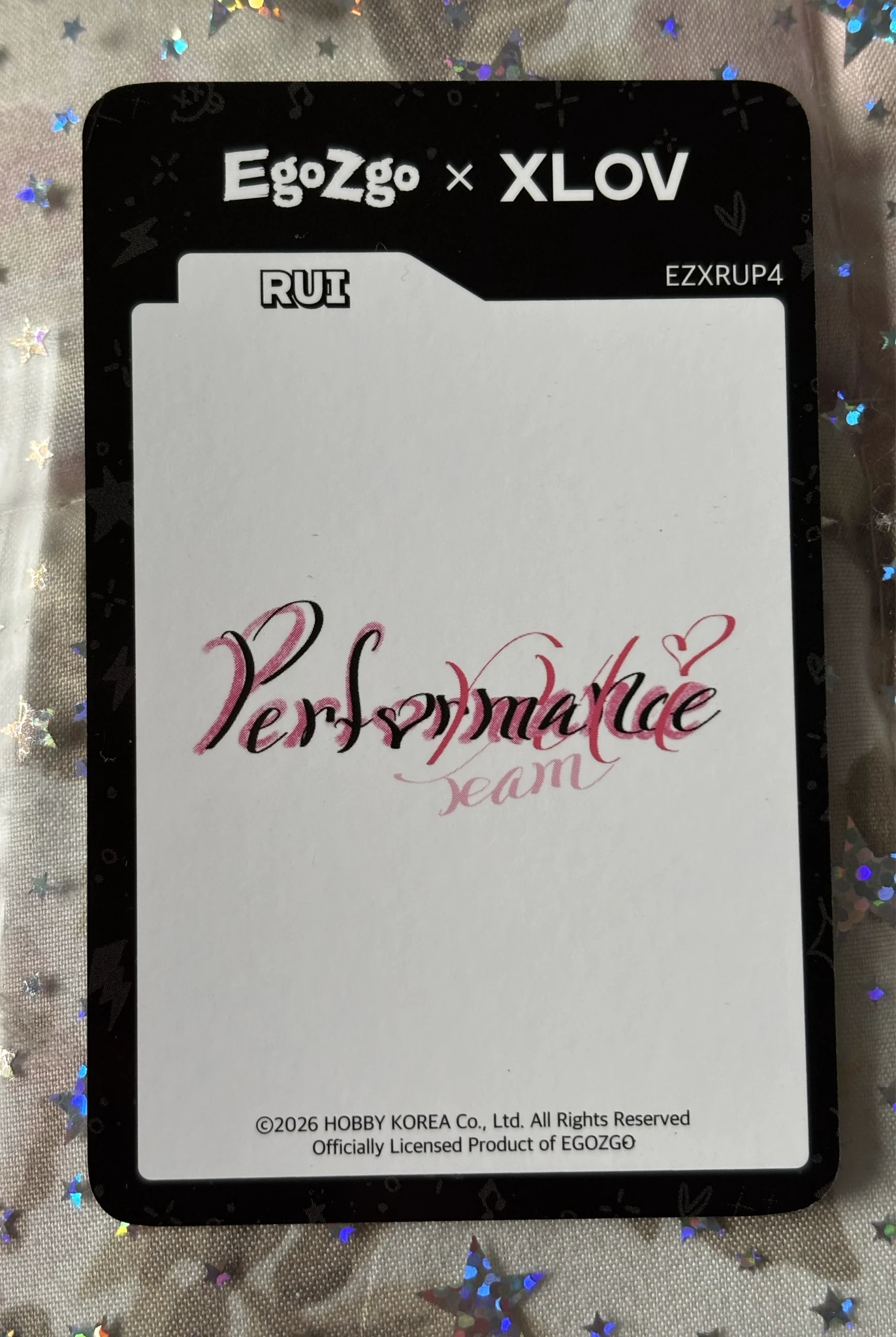 XLOV Rui XLOV - Rui - XLOV x EgoZgo official MD Other trading card listing photo 2