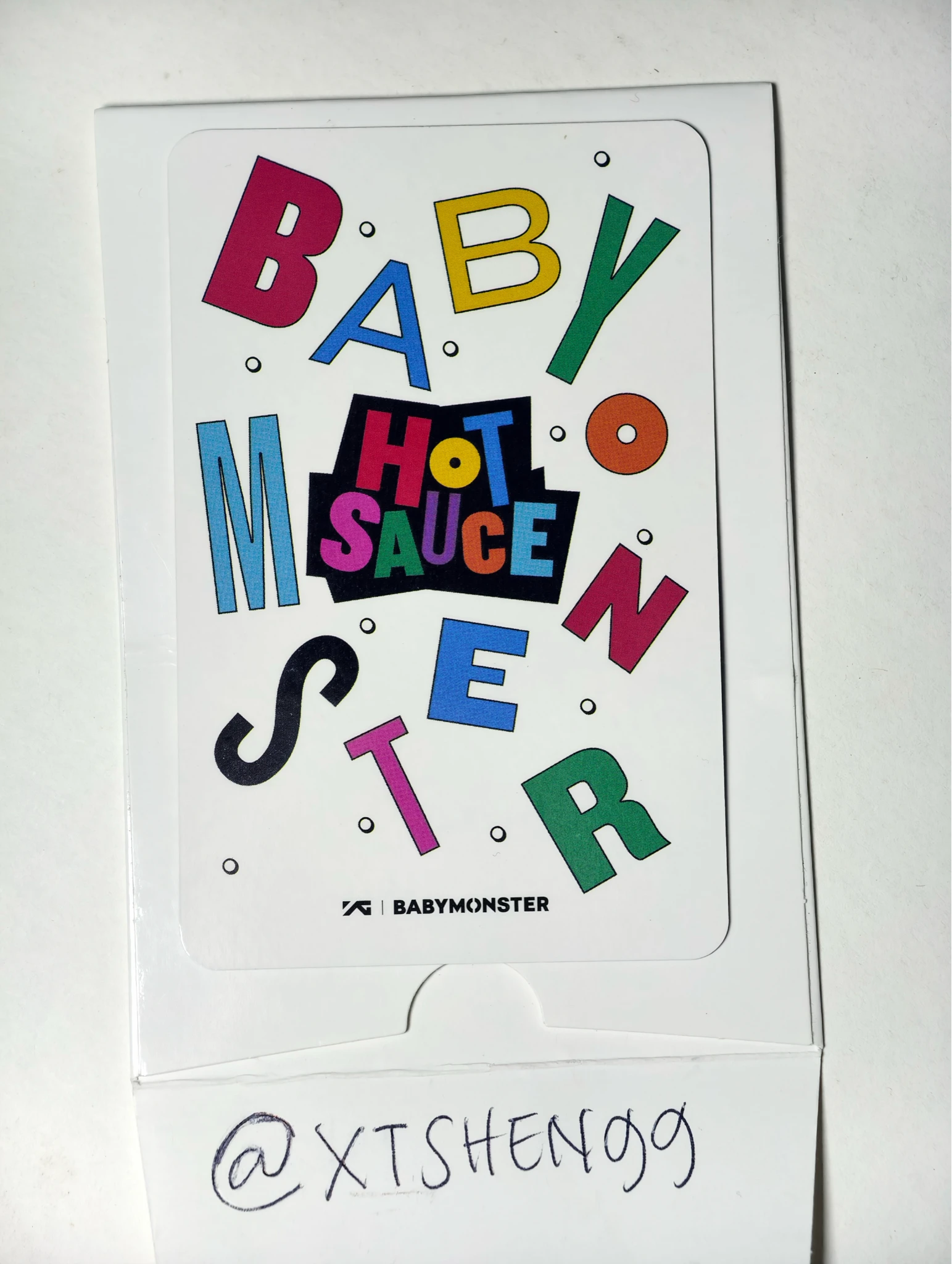 BABYMONSTER Ruka BABYMONSTER - Ruka - HOT SAUCE Album broadcast entrance/attendance benefit listing photo 2