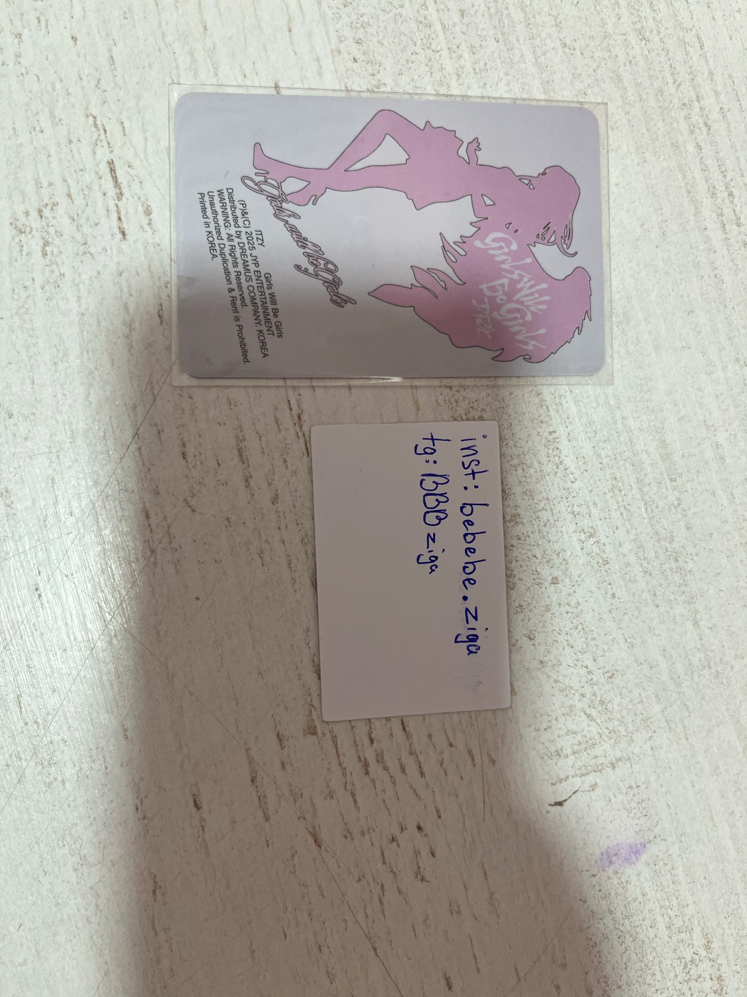 ITZY Yuna ITZY - Yuna - Girls Will Be Girls Album album photocard folder ver. listing photo 2