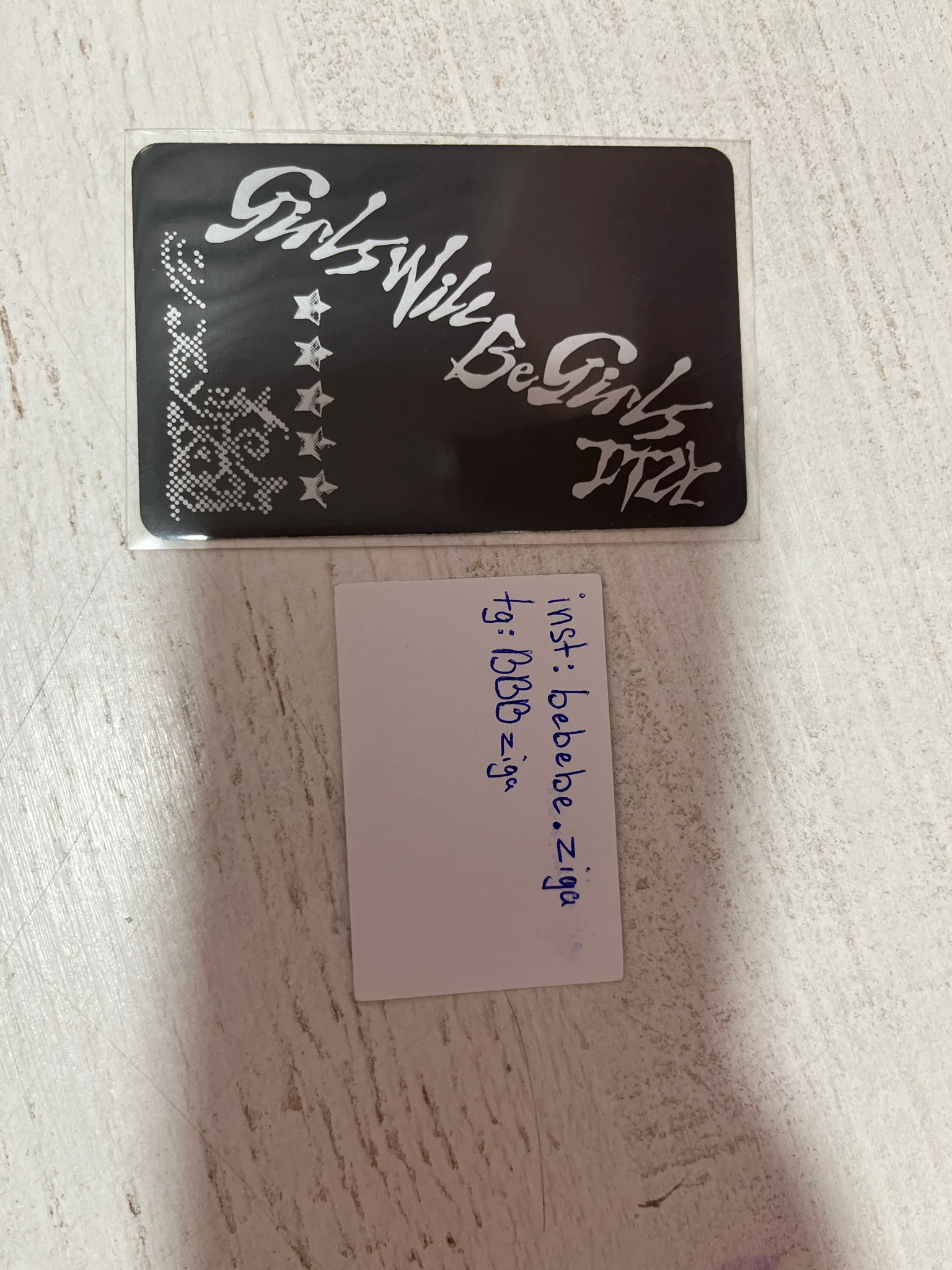 ITZY Lia ITZY - Lia - Girls Will Be Girls Album album photocard box ver. pre-order benefit listing photo 2