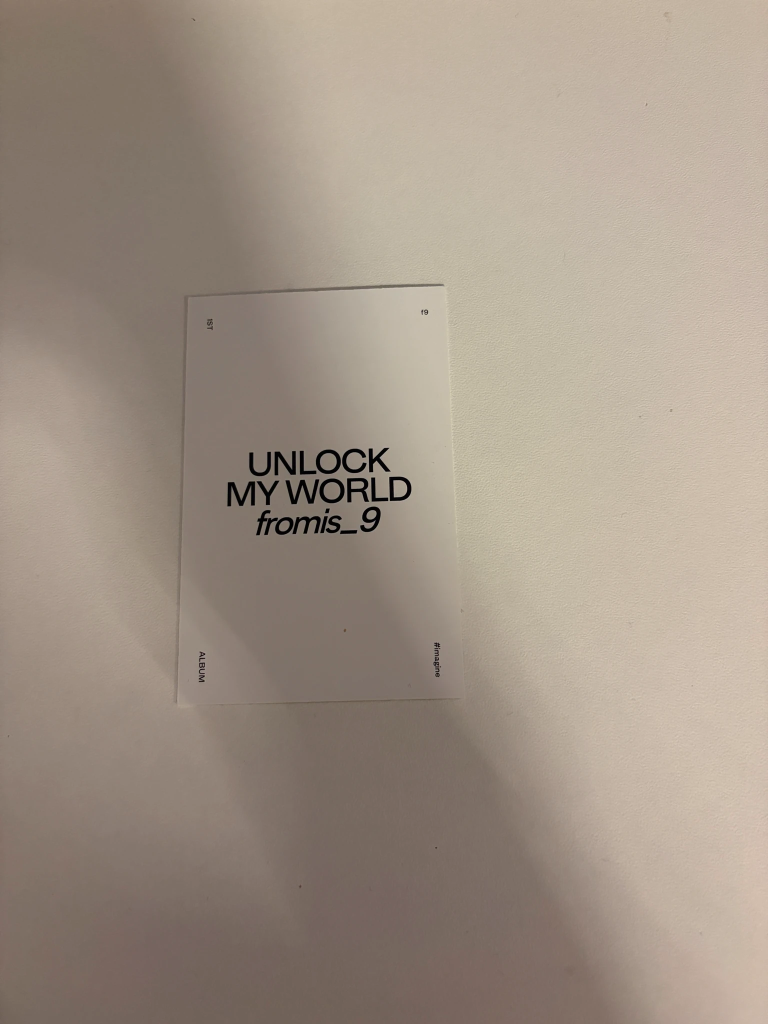 fromis_9 Saerom fromis_9 - Saerom - Unlock My World Album album inclusion mini card #imagine version listing photo 2