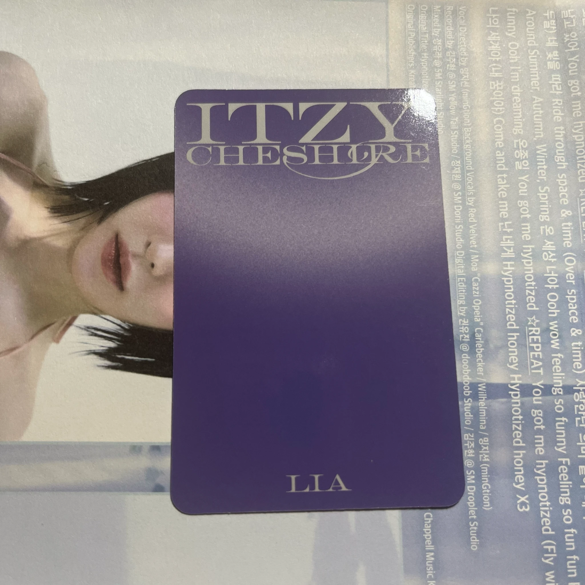 ITZY Lia ITZY - Lia - Cheshire Album album photocard limited version listing photo 2