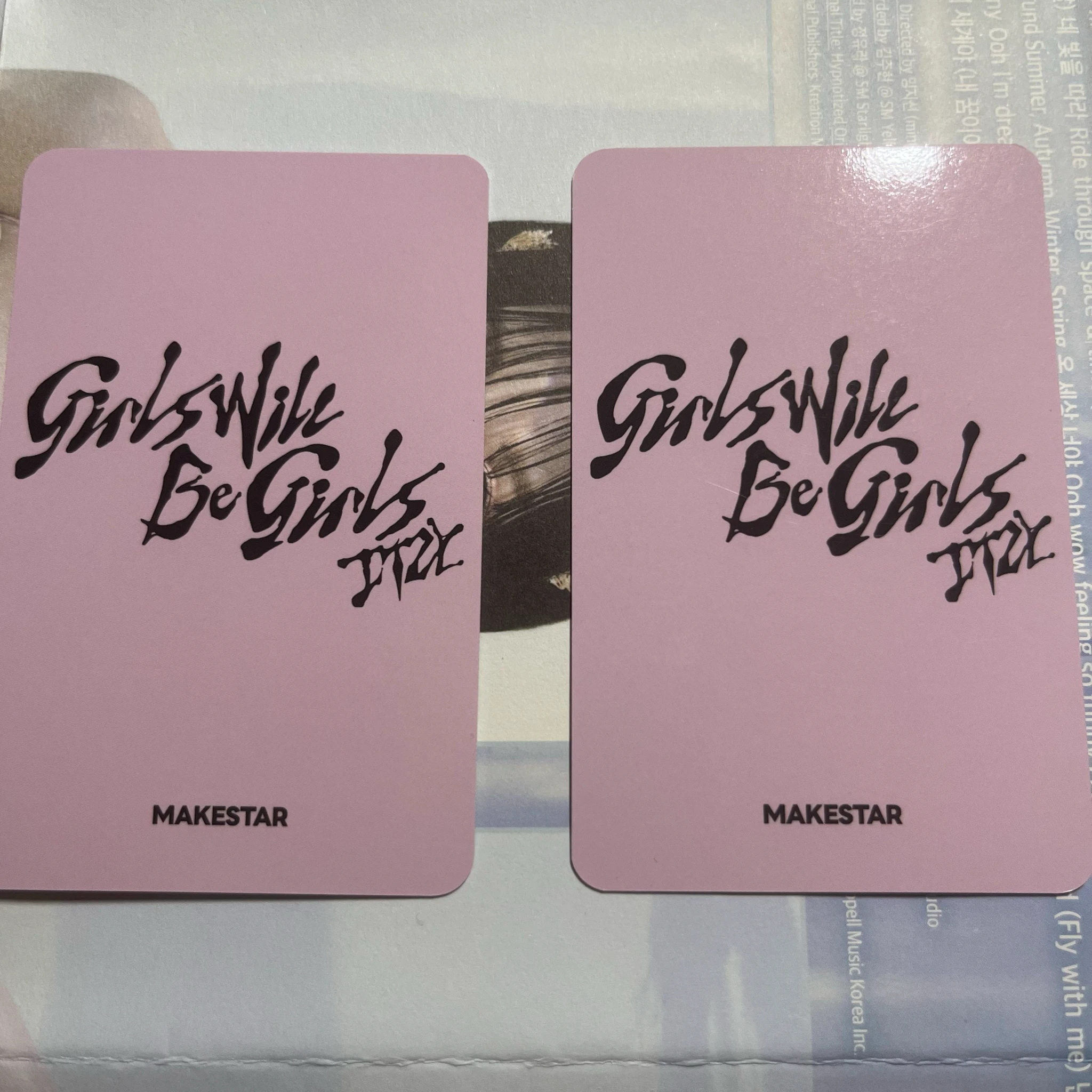 ITZY Lia ITZY - Lia - Girls Will Be Girls Album pre-order benefit makestar non-selfie photocard set listing photo 2