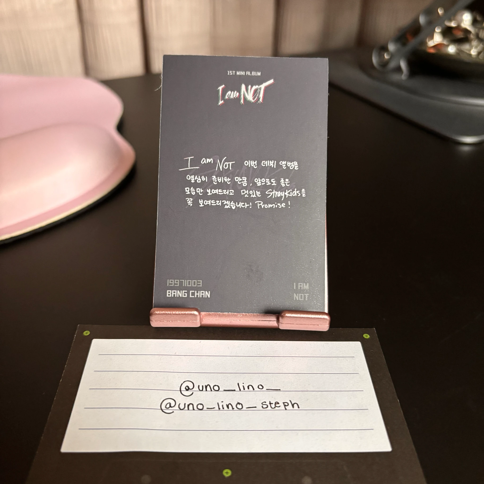 Stray Kids Bang Chan Stray Kids - Bang Chan - I am NOT Album album photocard child version listing photo 2