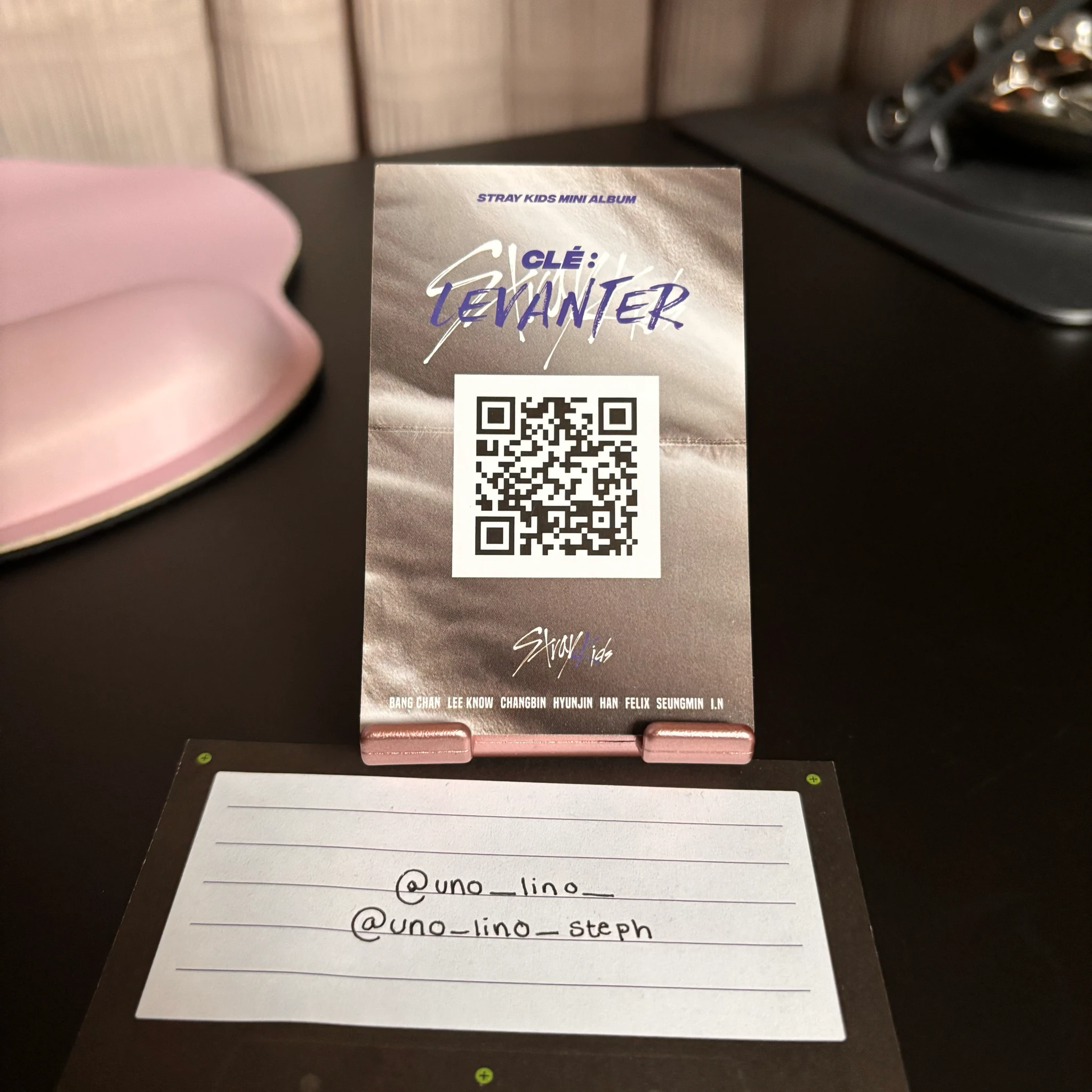 Stray Kids Changbin Stray Kids - Changbin - Clé: Levanter Album album photocard grey border version listing photo 2