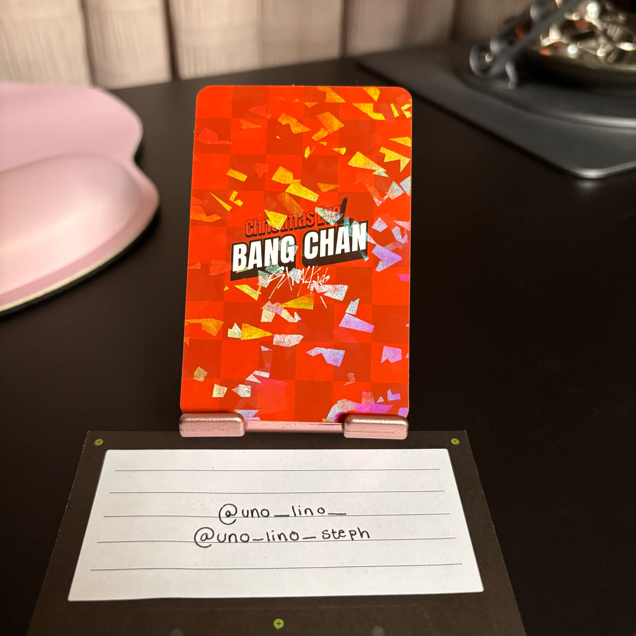 Stray Kids Bang Chan Stray Kids - Bang Chan - Christmas EveL Album album photocard glitter ver. glitter listing photo 2