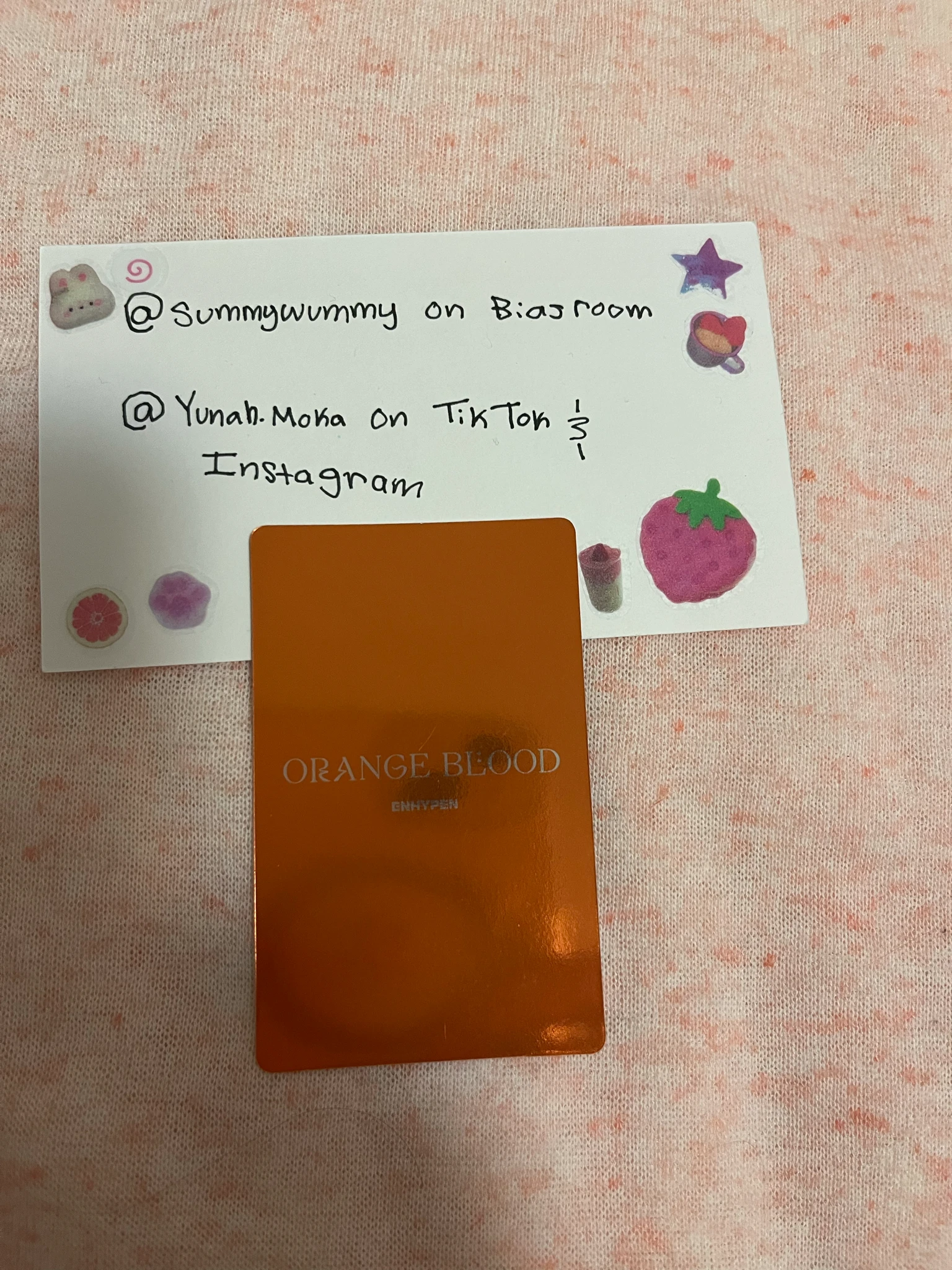 ENHYPEN Jake ENHYPEN - Jake - ORANGE BLOOD Album ksana version korean album album photocard listing photo 2