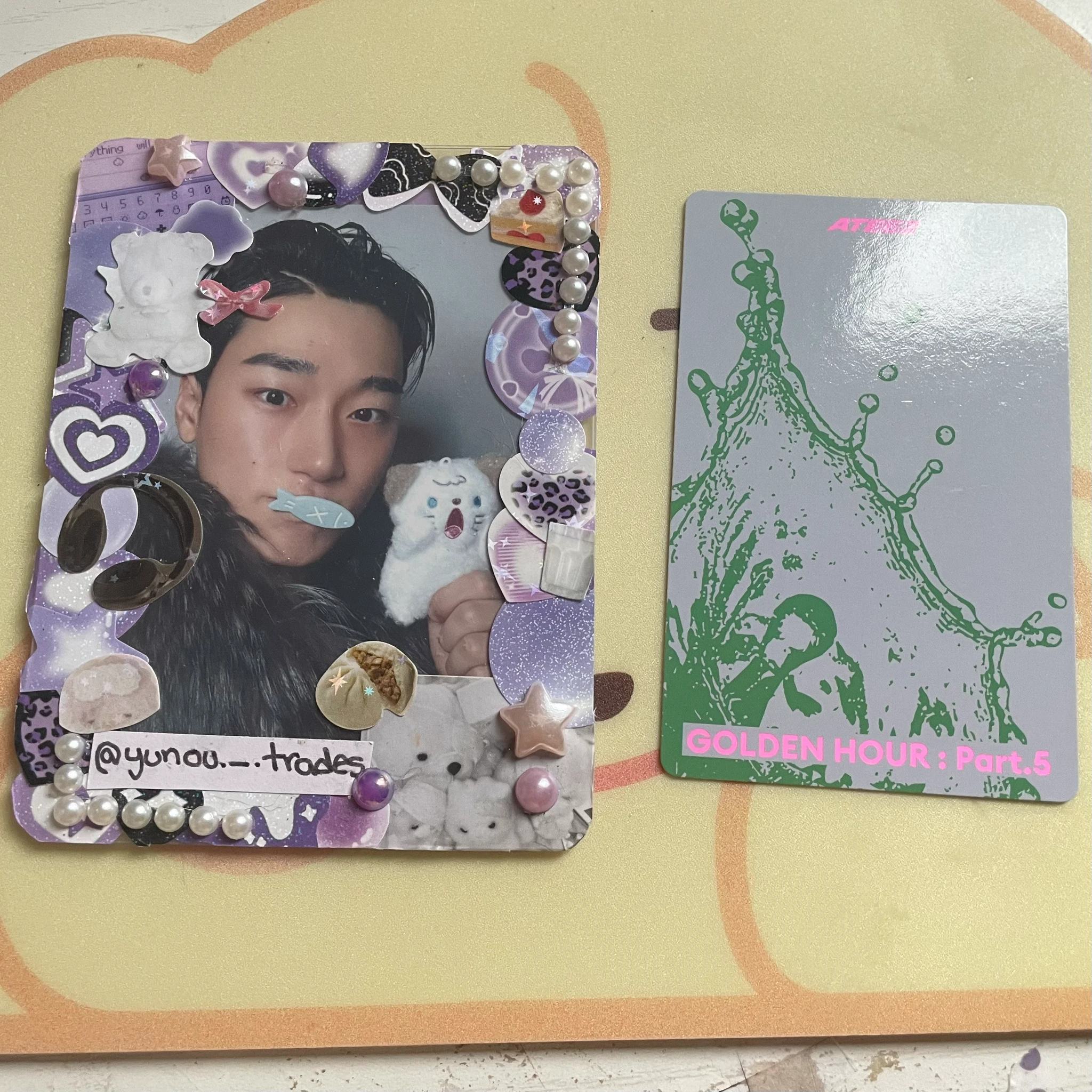 ATEEZ Yunho ATEEZ - Yunho - GOLDEN HOUR : Part.5 Album diary version album photocard listing photo 2