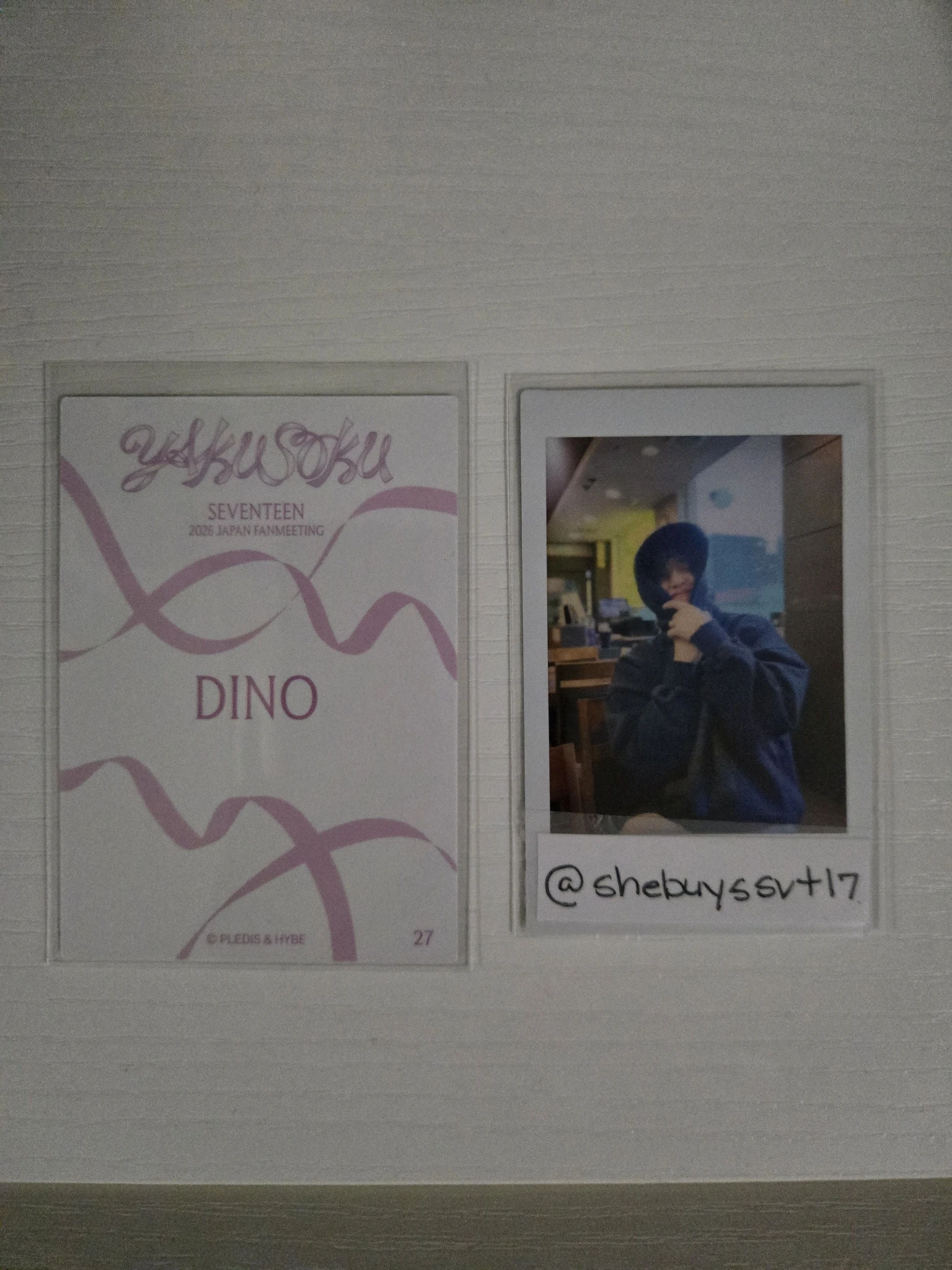 SEVENTEEN Dino SEVENTEEN - Dino - 2026 JAPAN FANMEETING [YAKUSOKU] Event trading card merch photocard listing photo 2