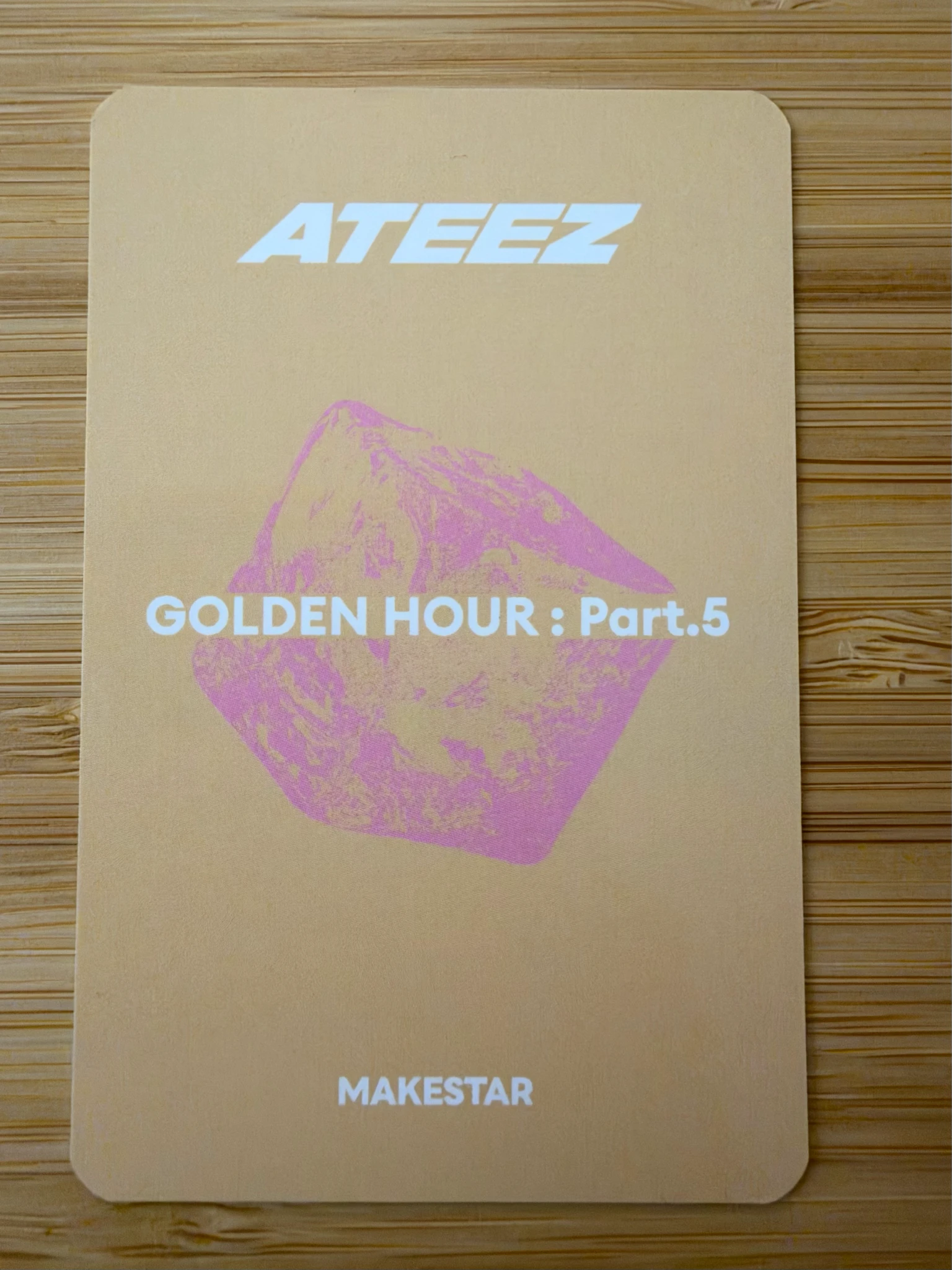 ATEEZ ATEEZ - Hongjoong & Wooyoung - GOLDEN HOUR : Part.5 Album makestar lucky draw (LD) listing photo 2