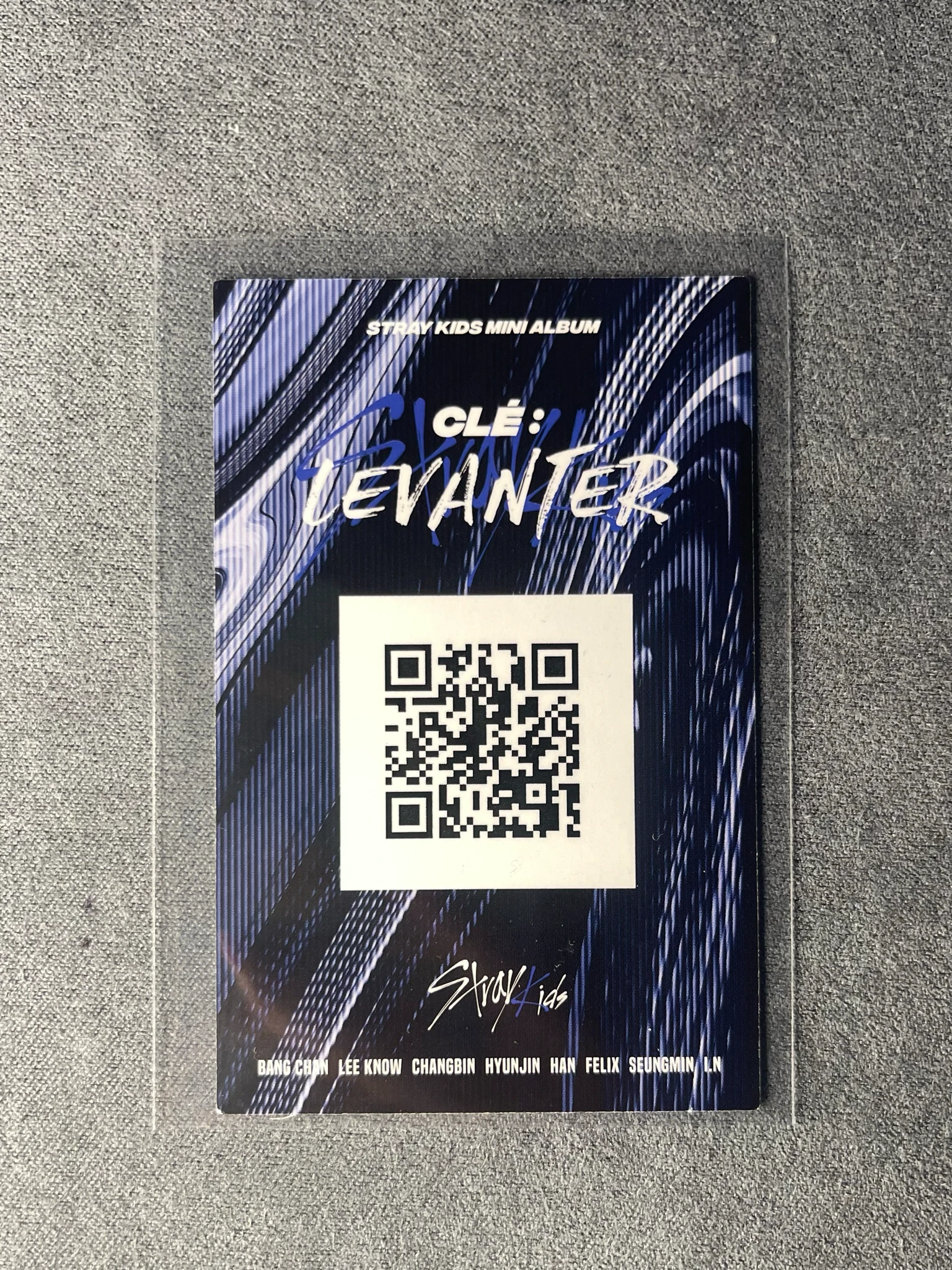 Stray Kids Changbin Stray Kids - Changbin - Clé: Levanter Album album photocard E version qr card listing photo 2
