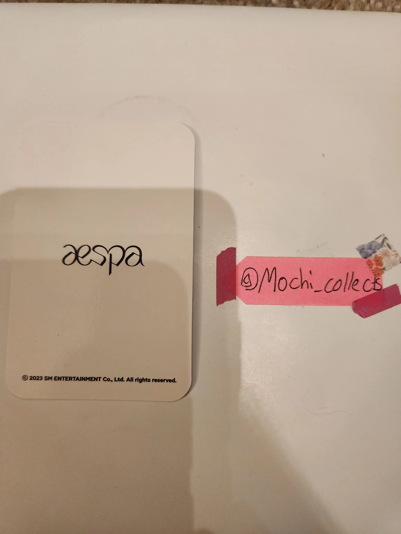 aespa Winter aespa - Winter - Lightsticks (All) Other lightstick merch photocard pob (pre-order benefit) listing photo 2