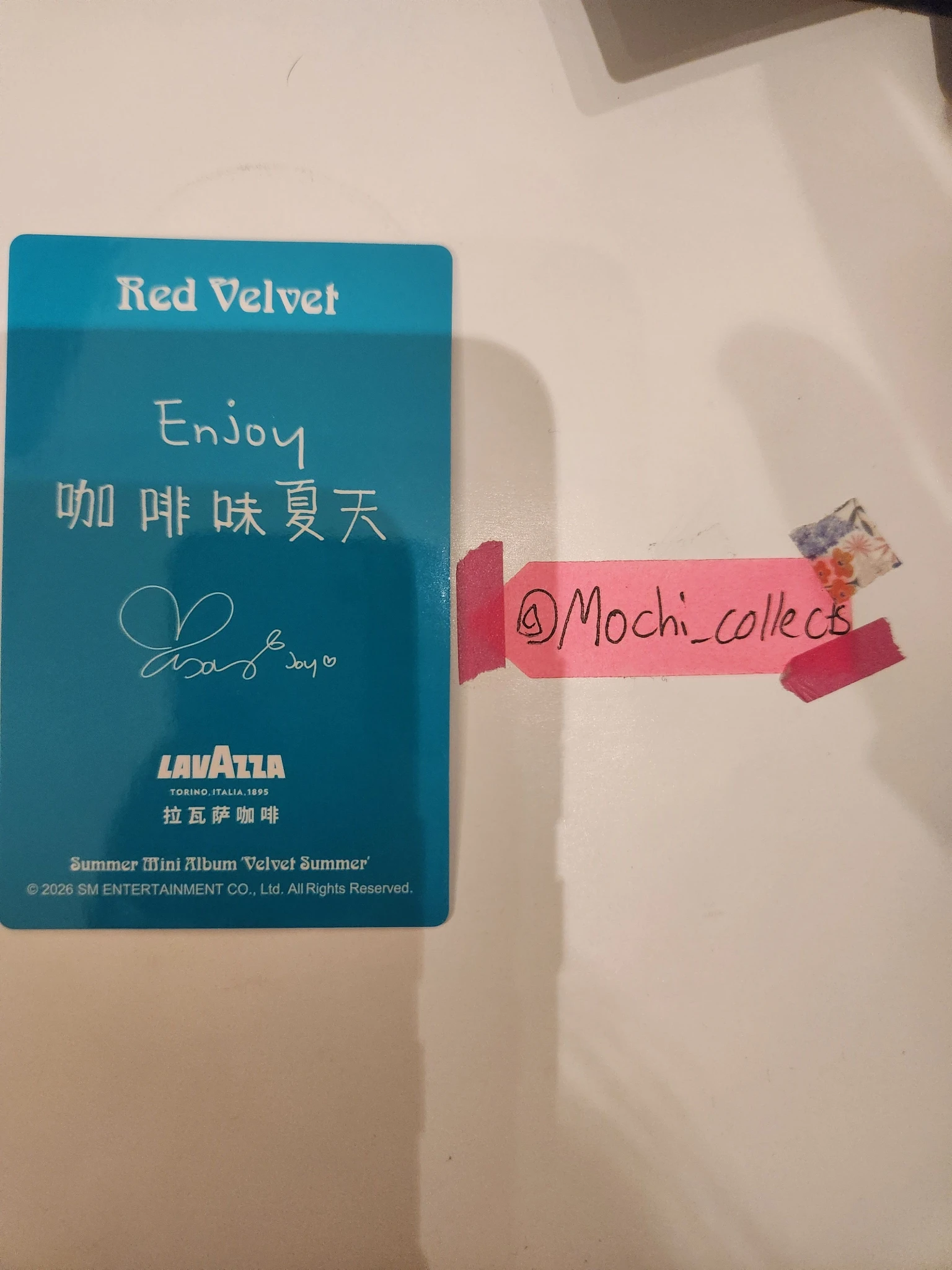 Red Velvet Joy Red Velvet - Joy - Velvet Summer Album lavazza china drink benefit cafe event food order benefit photocard set listing photo 2