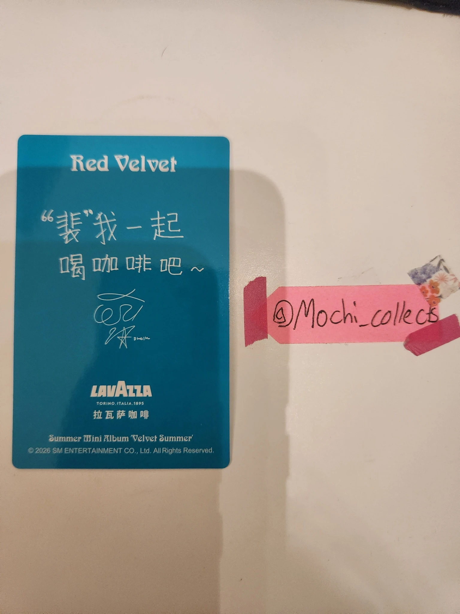 Red Velvet Irene Red Velvet - Irene - Velvet Summer Album lavazza china drink benefit food order benefit cafe event photocard set listing photo 2