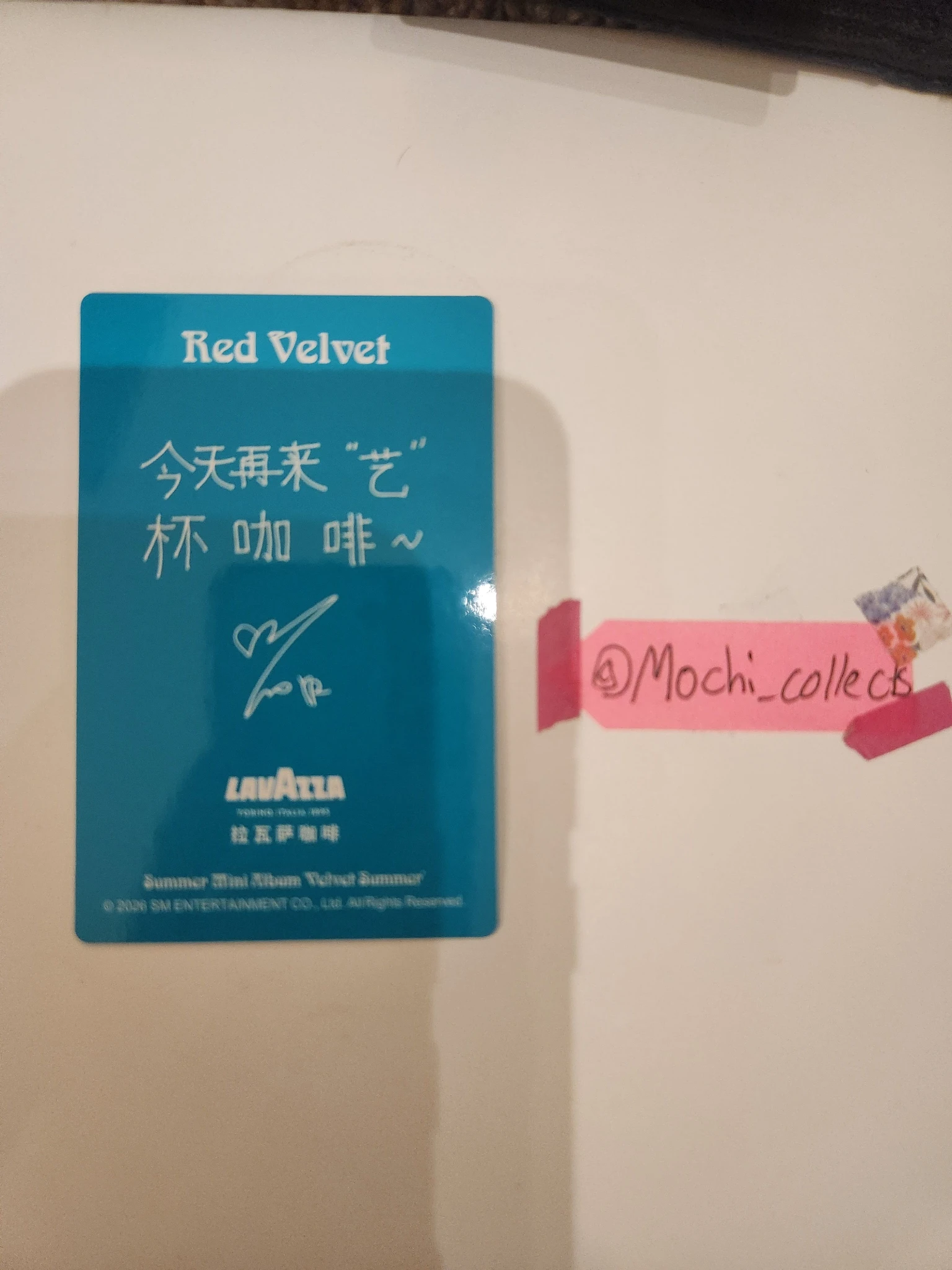 Red Velvet Yeri Red Velvet - Yeri - Velvet Summer Album china lavazza drink benefit food order benefit cafe event photocard set listing photo 2