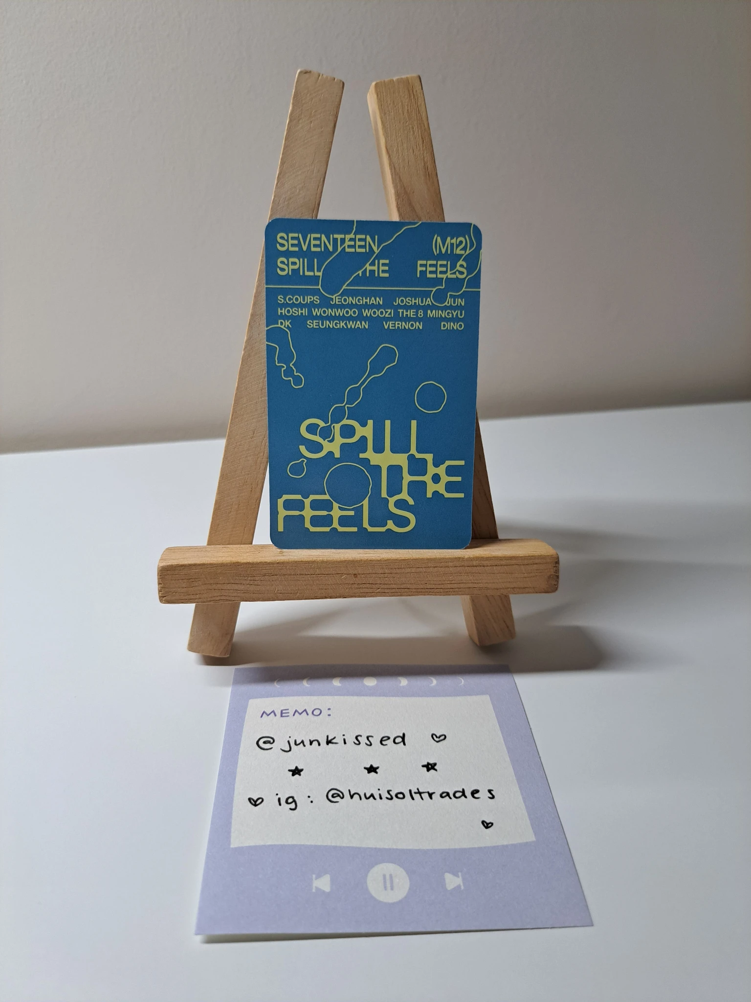 SEVENTEEN Dino SEVENTEEN - Dino - Spill the Feels Album album photocard feel blue version listing photo 2