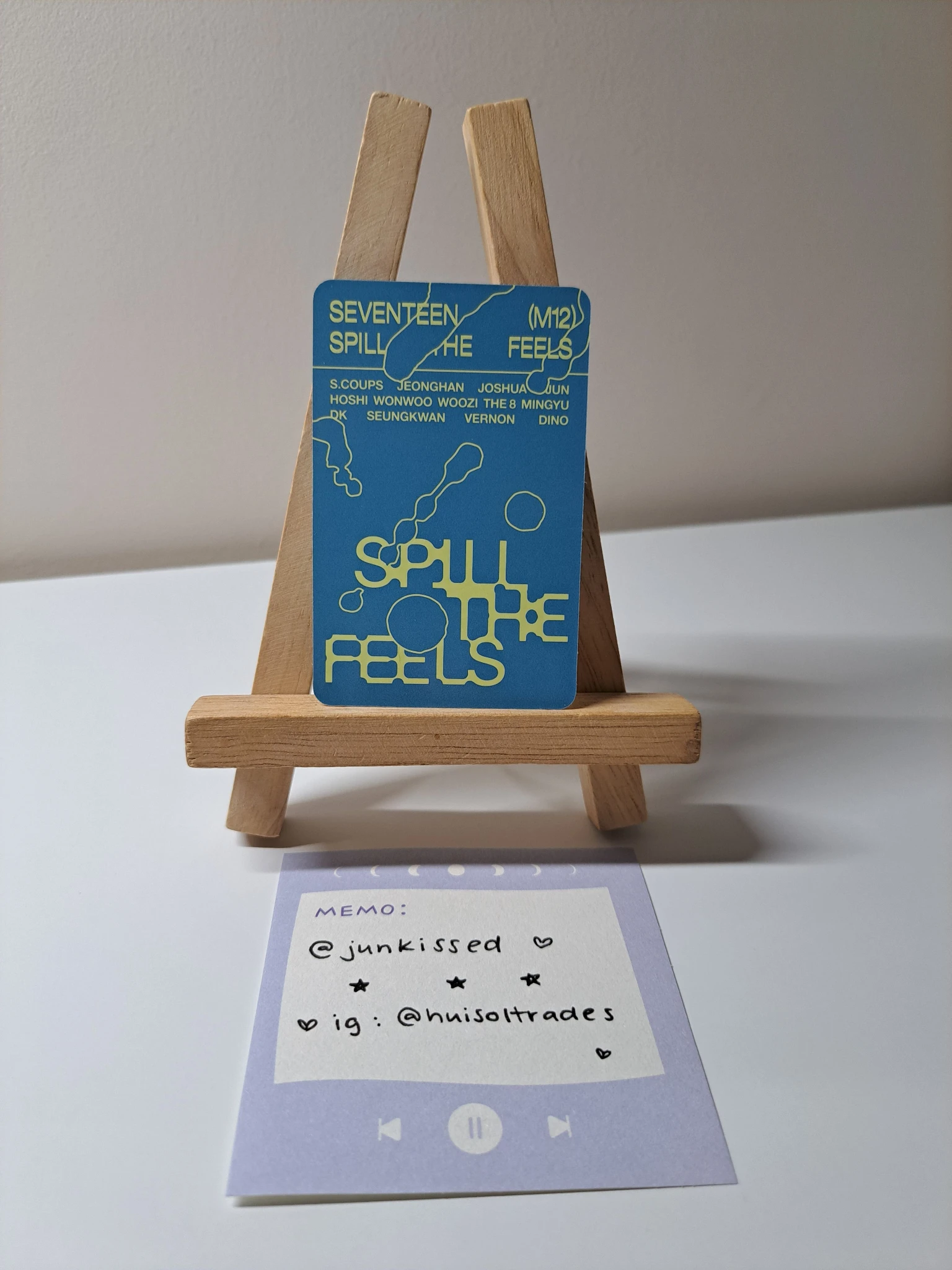 SEVENTEEN DK SEVENTEEN - DK - Spill the Feels Album album photocard feel blue version listing photo 2