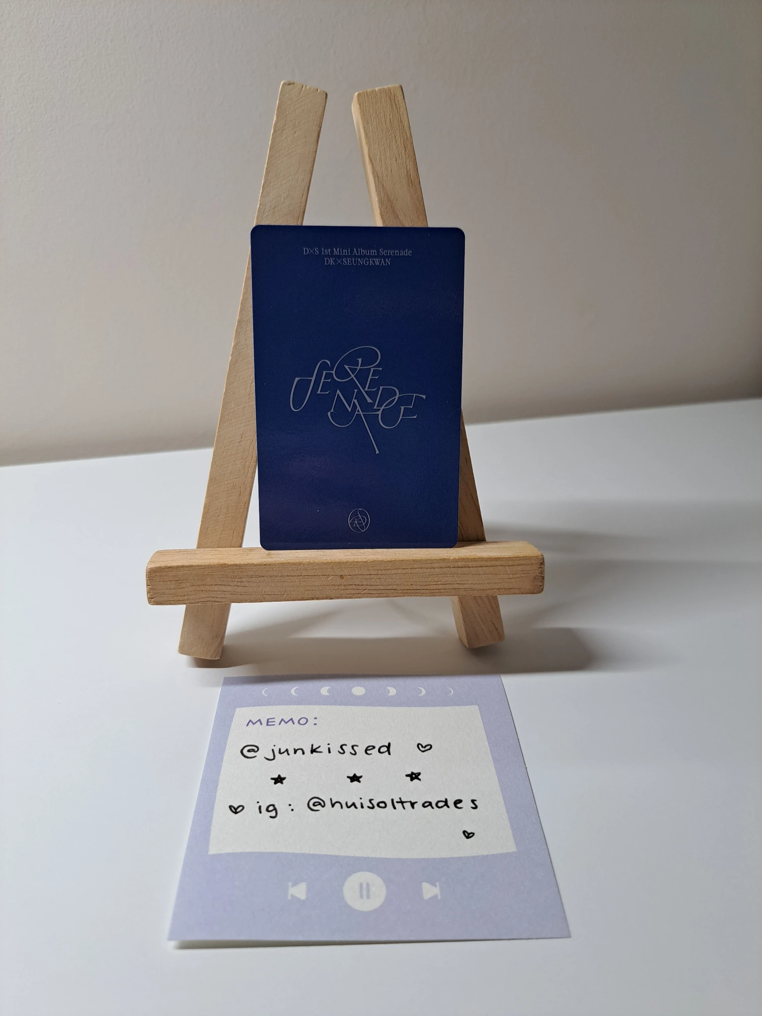 SEVENTEEN DK SEVENTEEN - DK - Serenade Album album photocard US exclusive listing photo 2