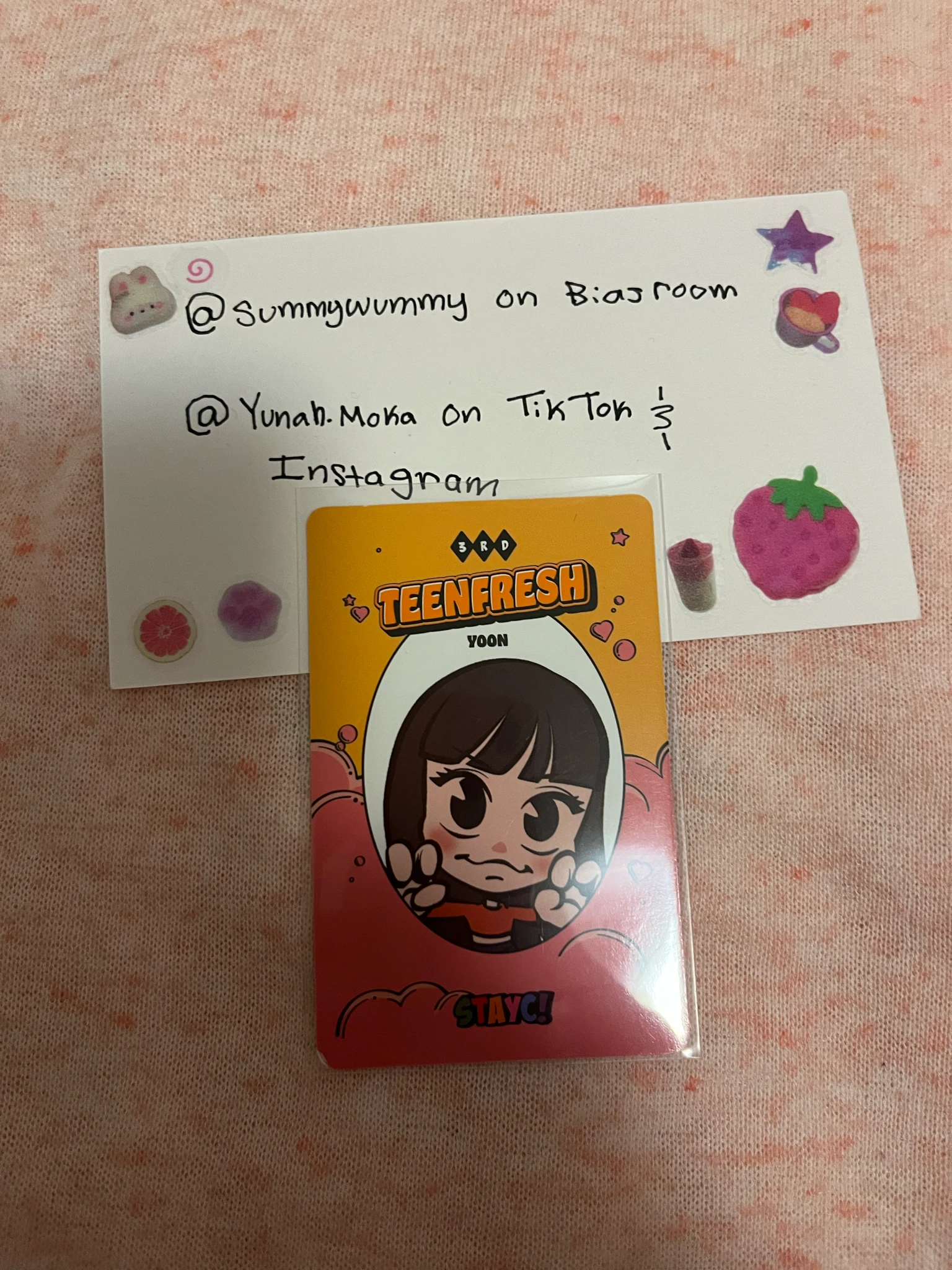 STAYC Yoon STAYC - Yoon - TEENFRESH Album bubble ver album photocard listing photo 2