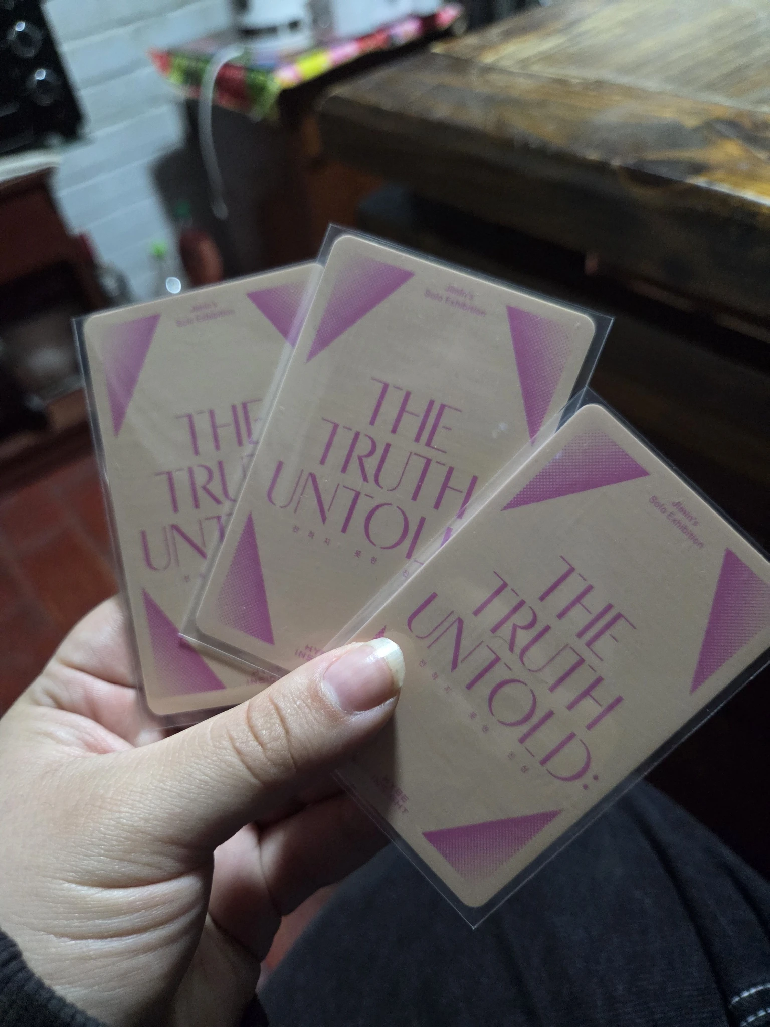 BTS Jimin BTS - Jimin - The Truth Untold Event pvc card photo ticket chile B version listing photo 2