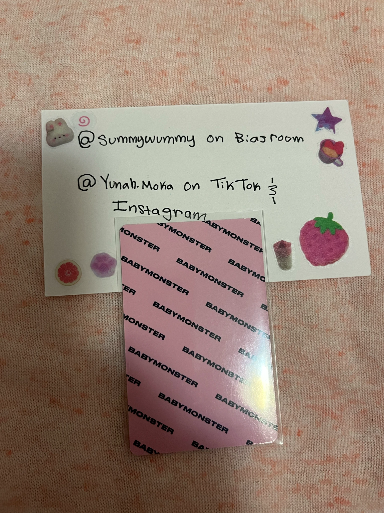 BABYMONSTER Ruka BABYMONSTER - Ruka - CHOOM Album keyring version photocard set listing photo 2