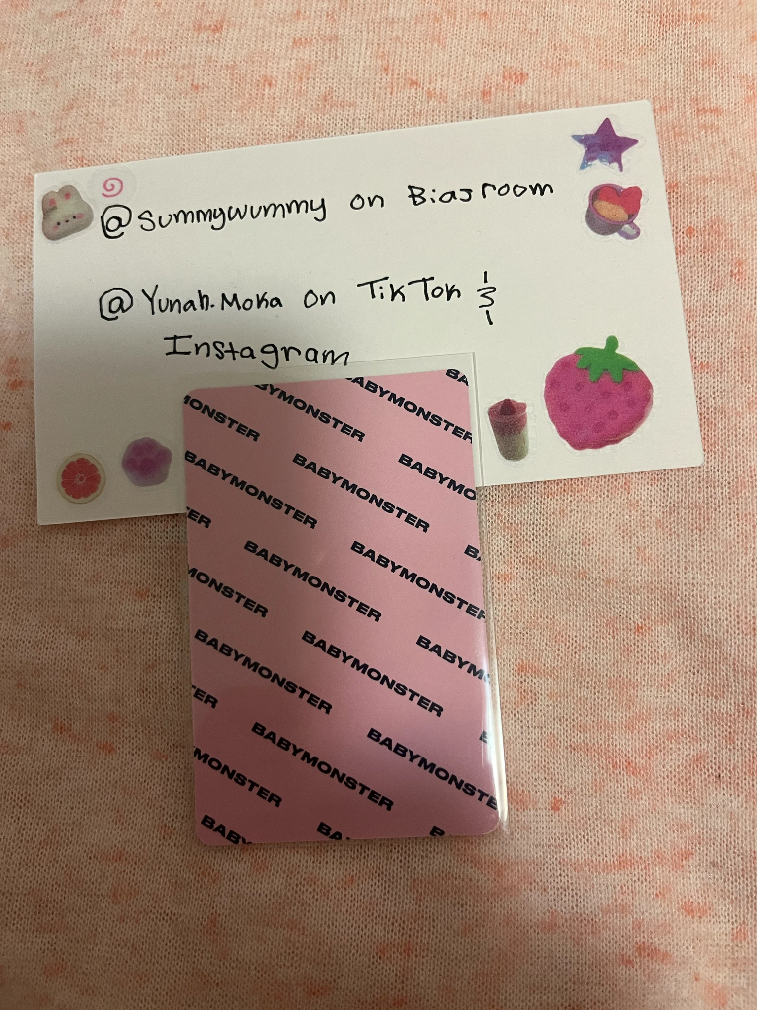 BABYMONSTER Ruka BABYMONSTER - Ruka - CHOOM Album photocard set keyring version listing photo 2