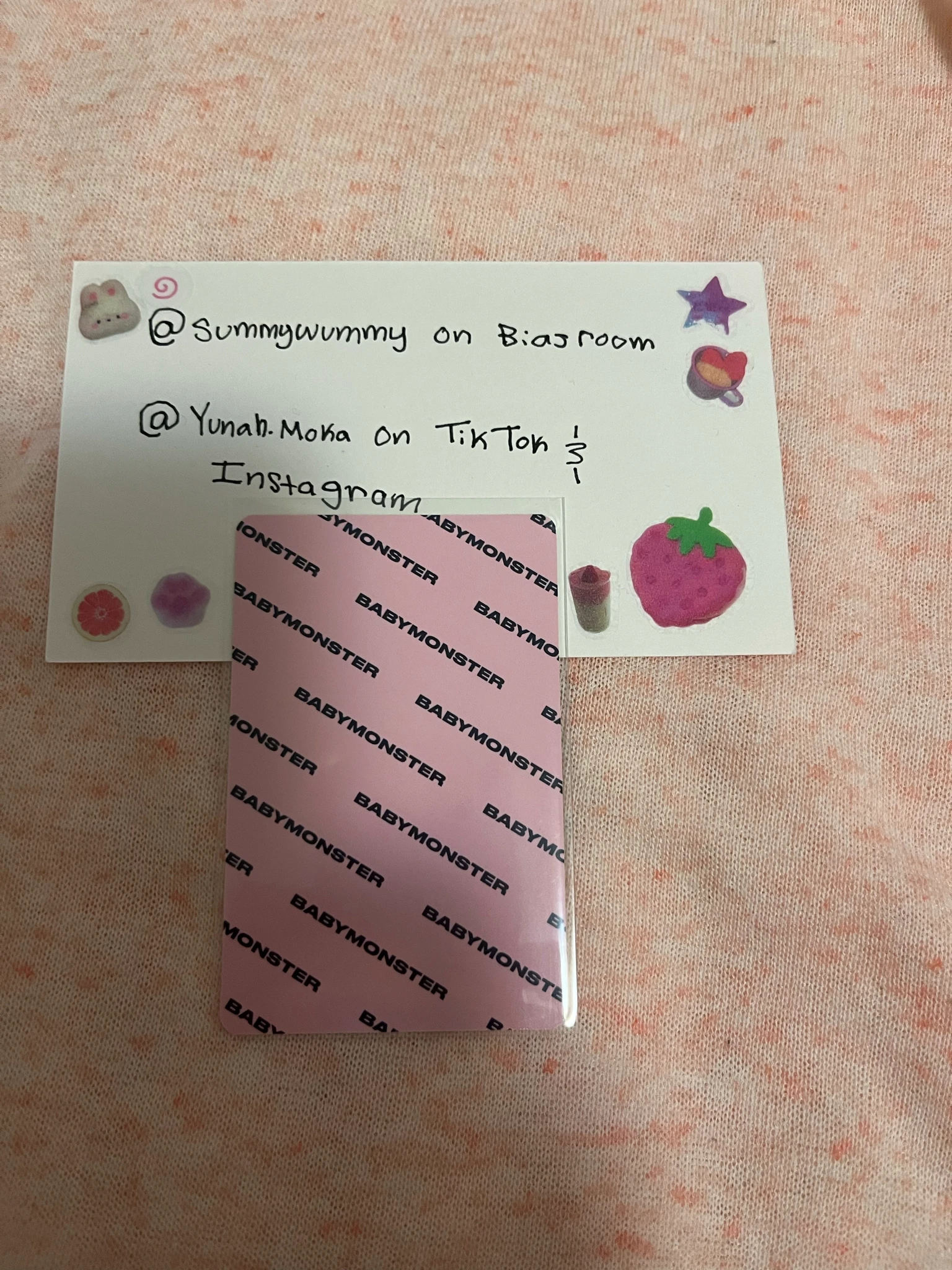 BABYMONSTER Ruka BABYMONSTER - Ruka - CHOOM Album keyring version photocard set listing photo 2