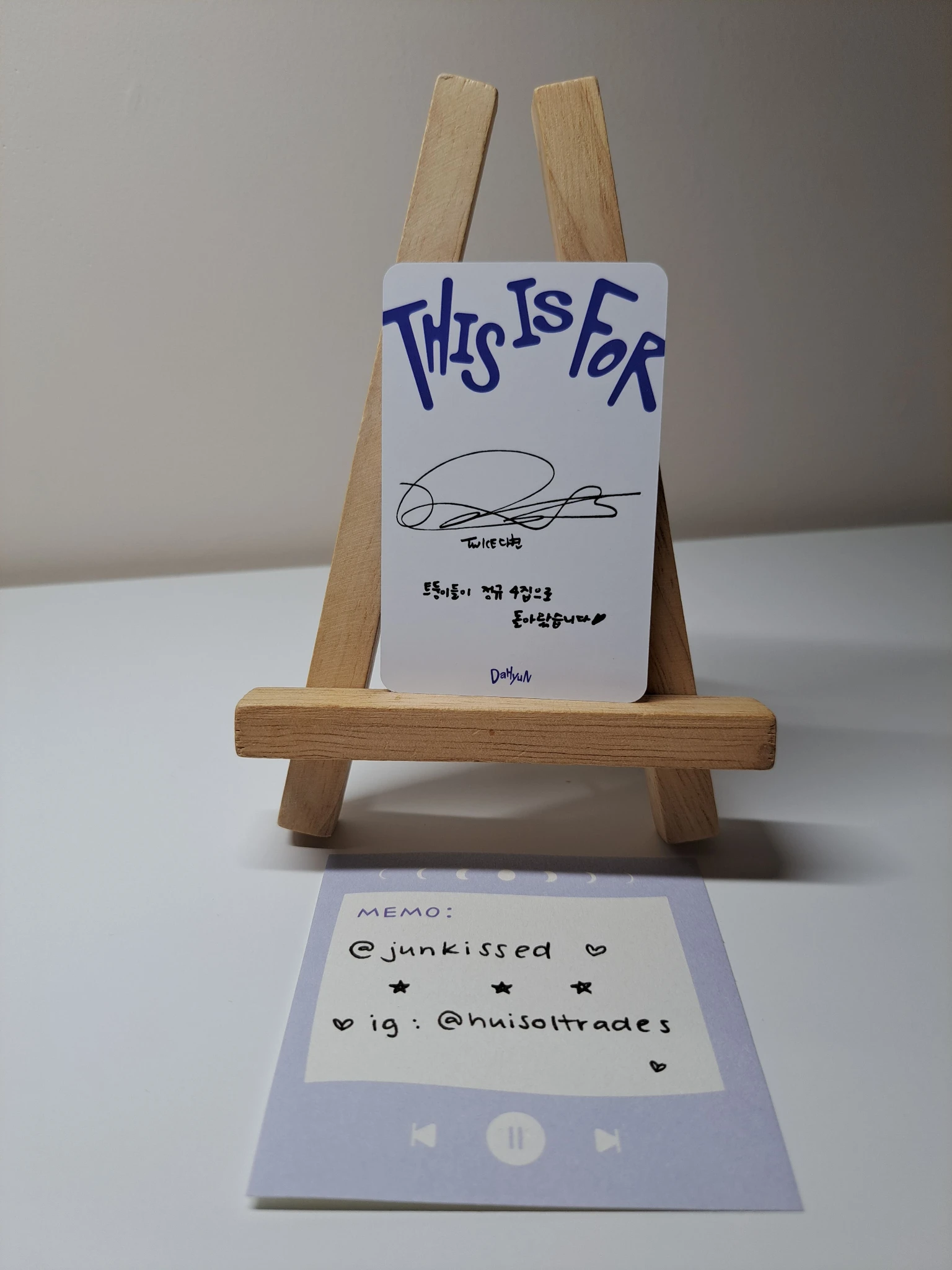 TWICE Dahyun TWICE-Dahyun-Album-this is for listing photo 2