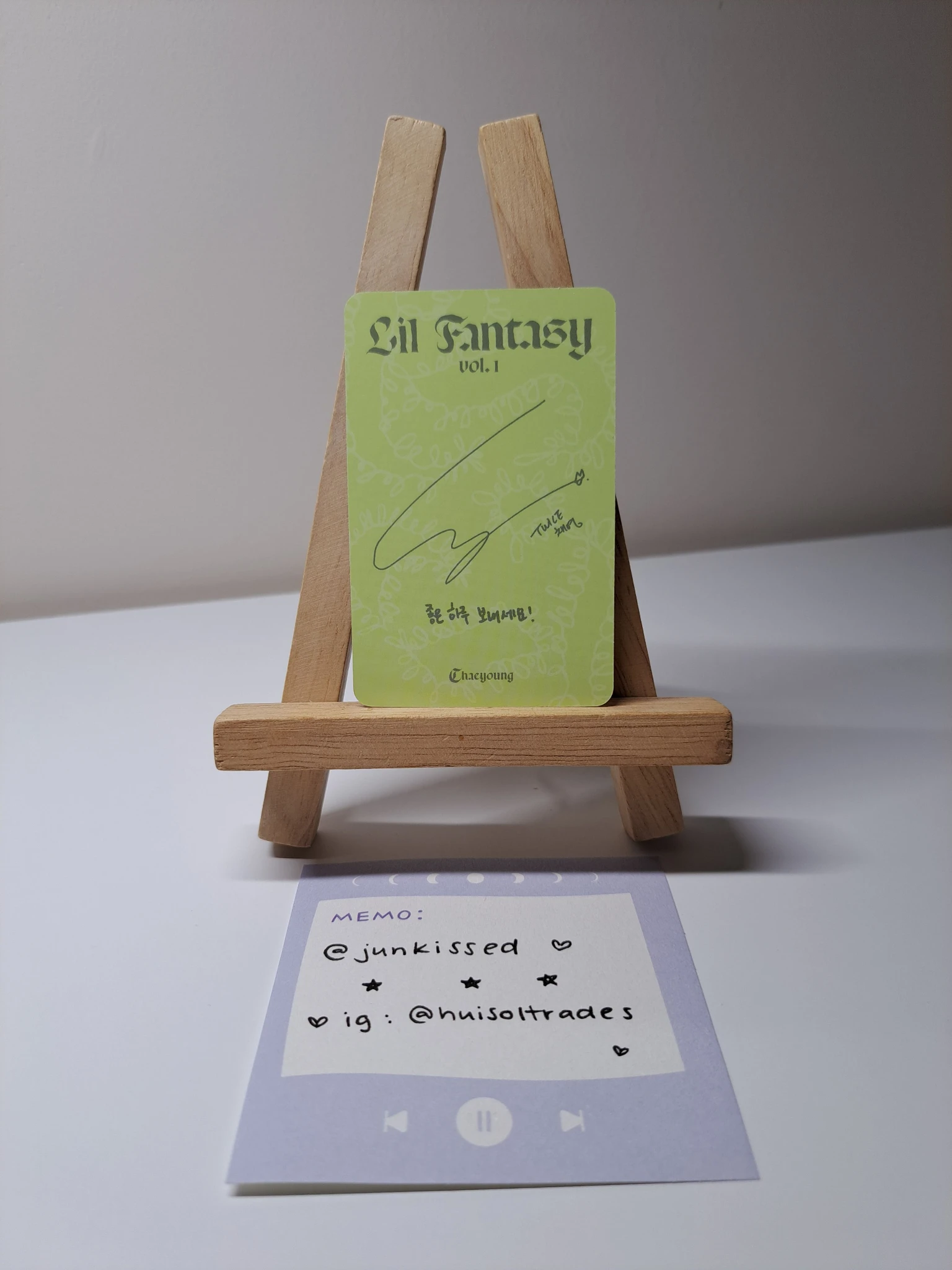 TWICE Chaeyoung TWICE - Chaeyoung - Lil Fantasy Vol. 1 (Solo) Album listing photo 2