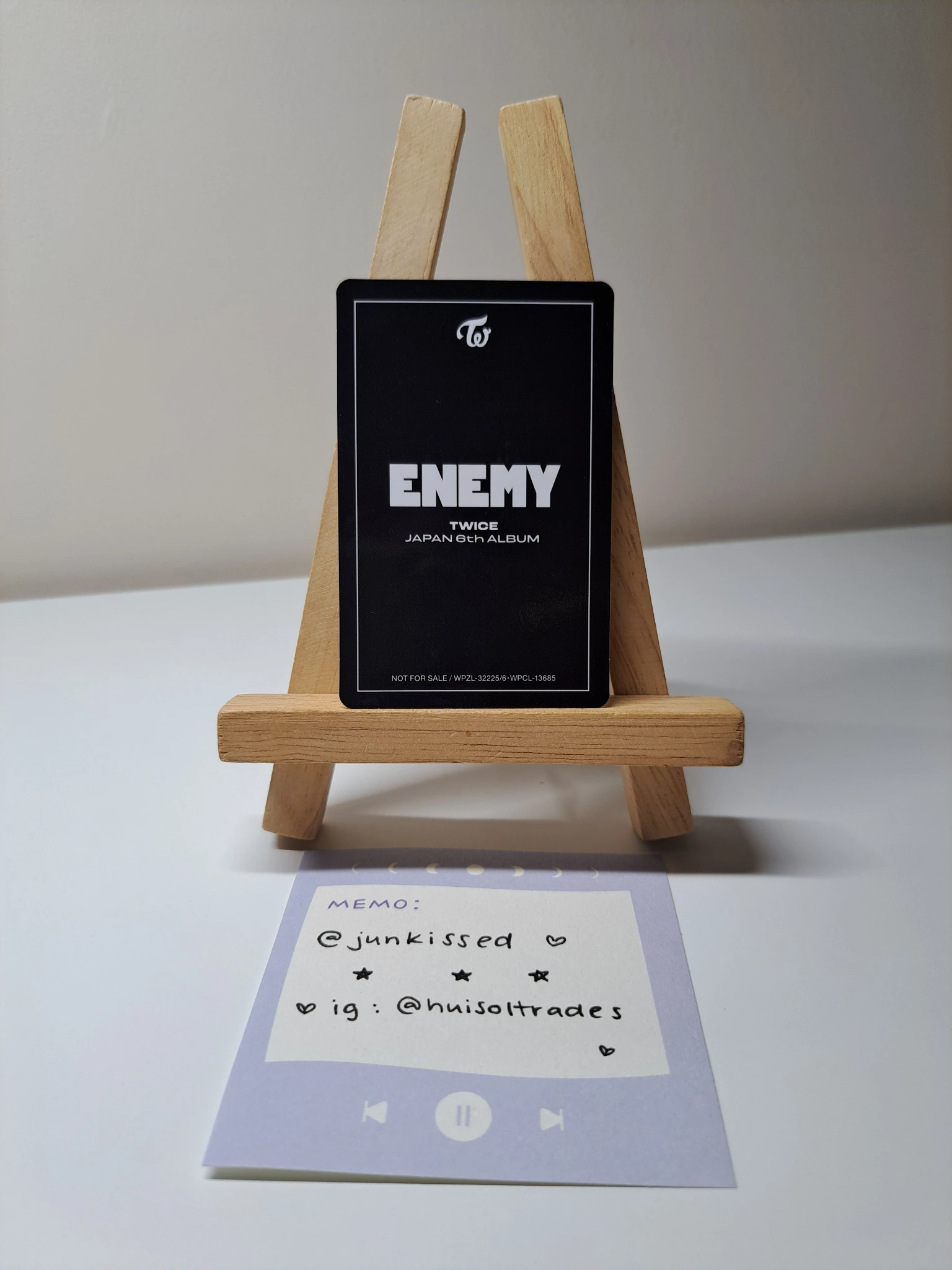 TWICE Nayeon TWICE - Nayeon - Enemy Album limited A version limited B version album photocard listing photo 2
