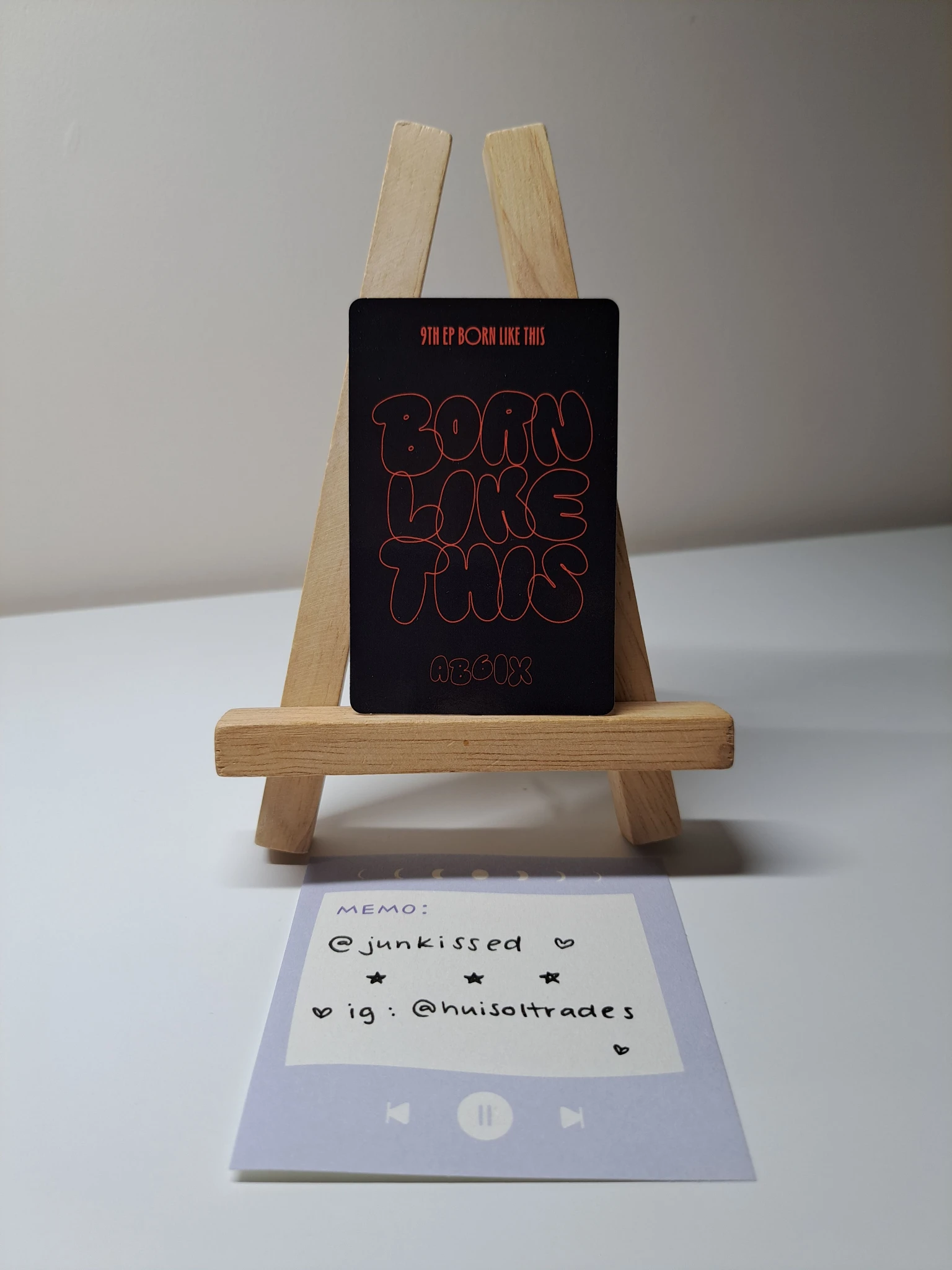 AB6IX Woong AB6IX - Woong - BORN LIKE THIS Album album photocard listing photo 2