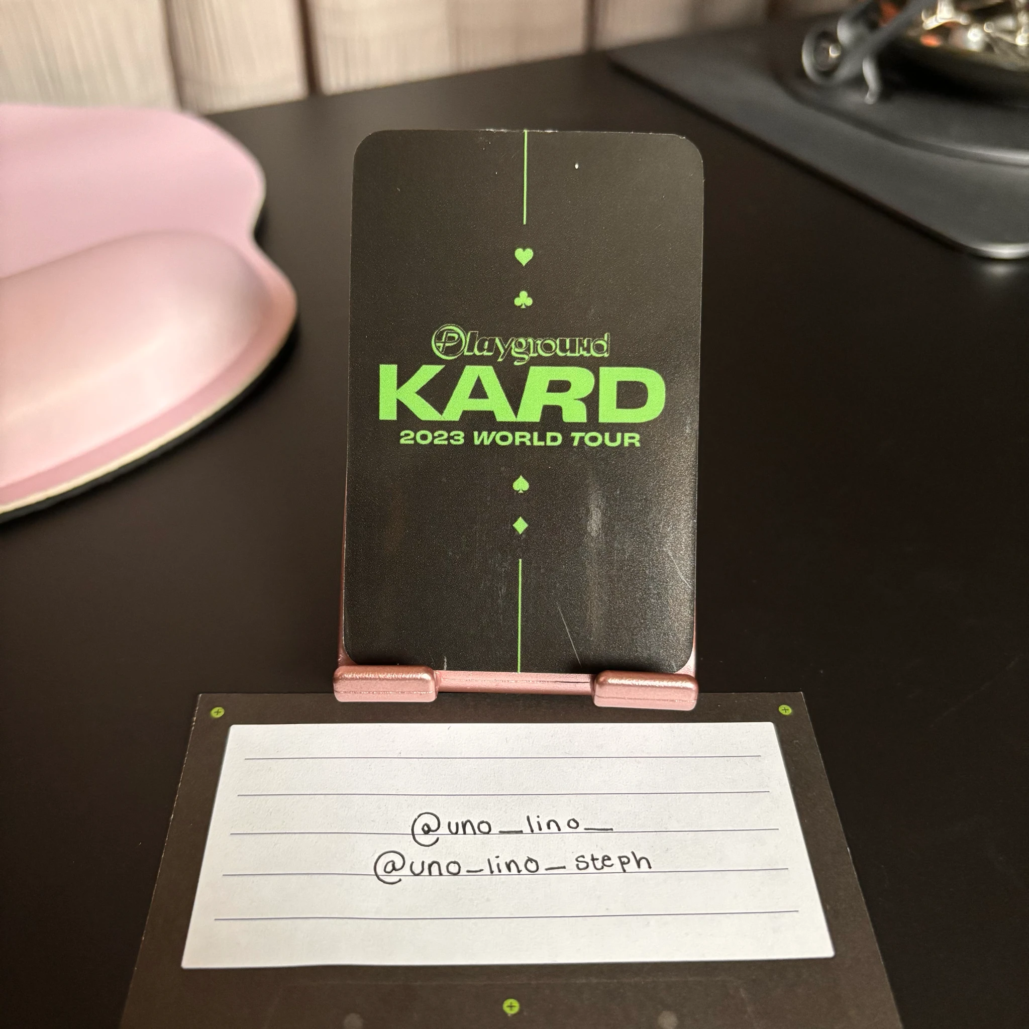 KARD Jiwoo KARD - Jiwoo - KARD 2023 World Tour Playground Event merch photocard photocard set tour merch listing photo 2